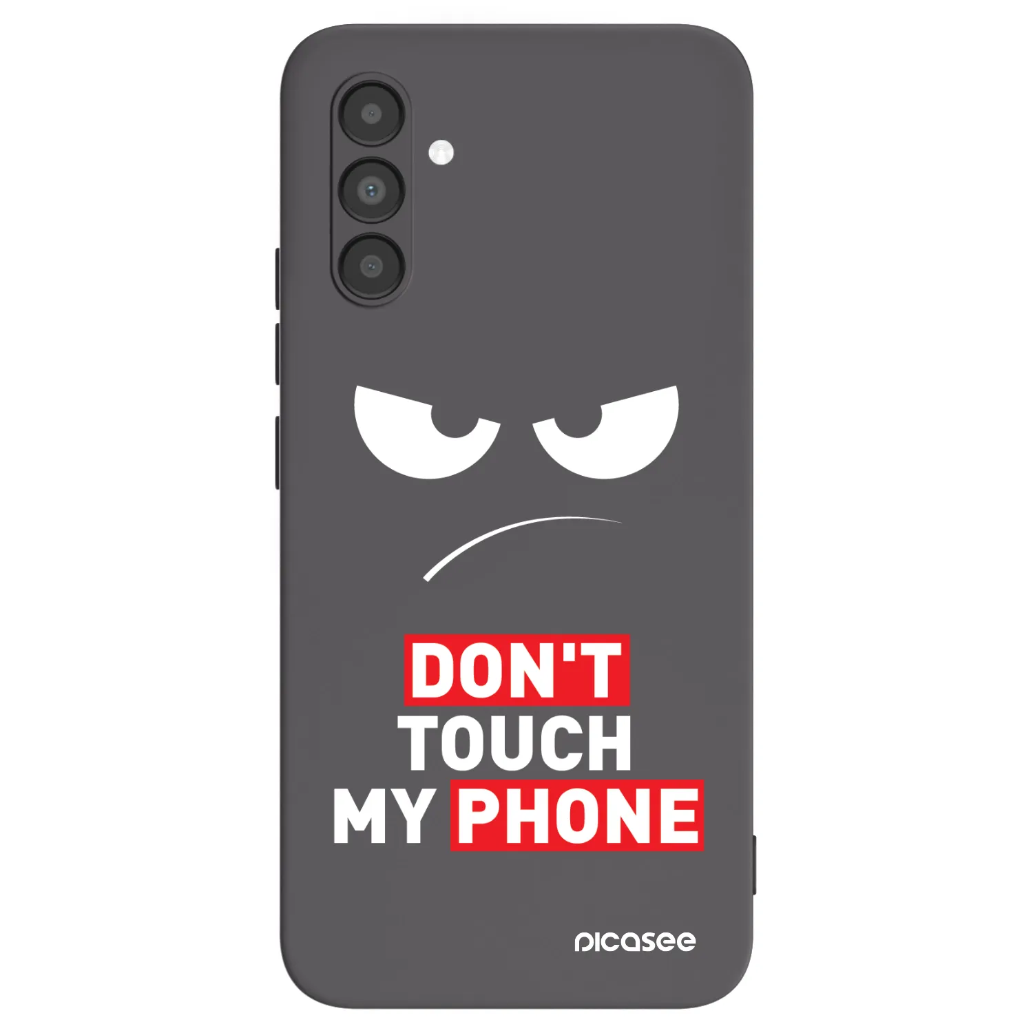 Picasee silikonski črni ovitek za Samsung Galaxy A04s A047F - Angry Eyes - Transparent
