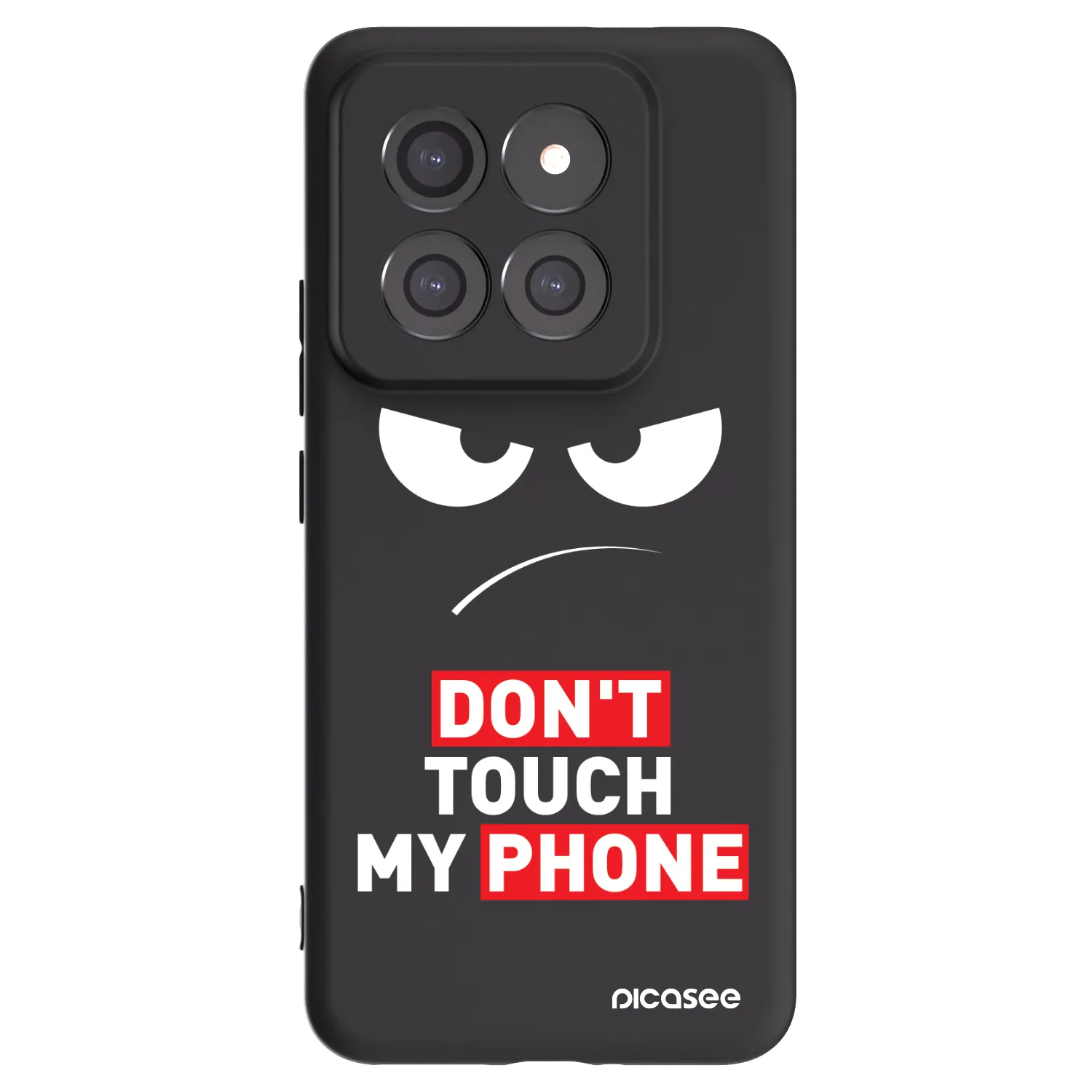 Picasee silikonski črni ovitek za Xiaomi 14 Pro - Angry Eyes - Transparent