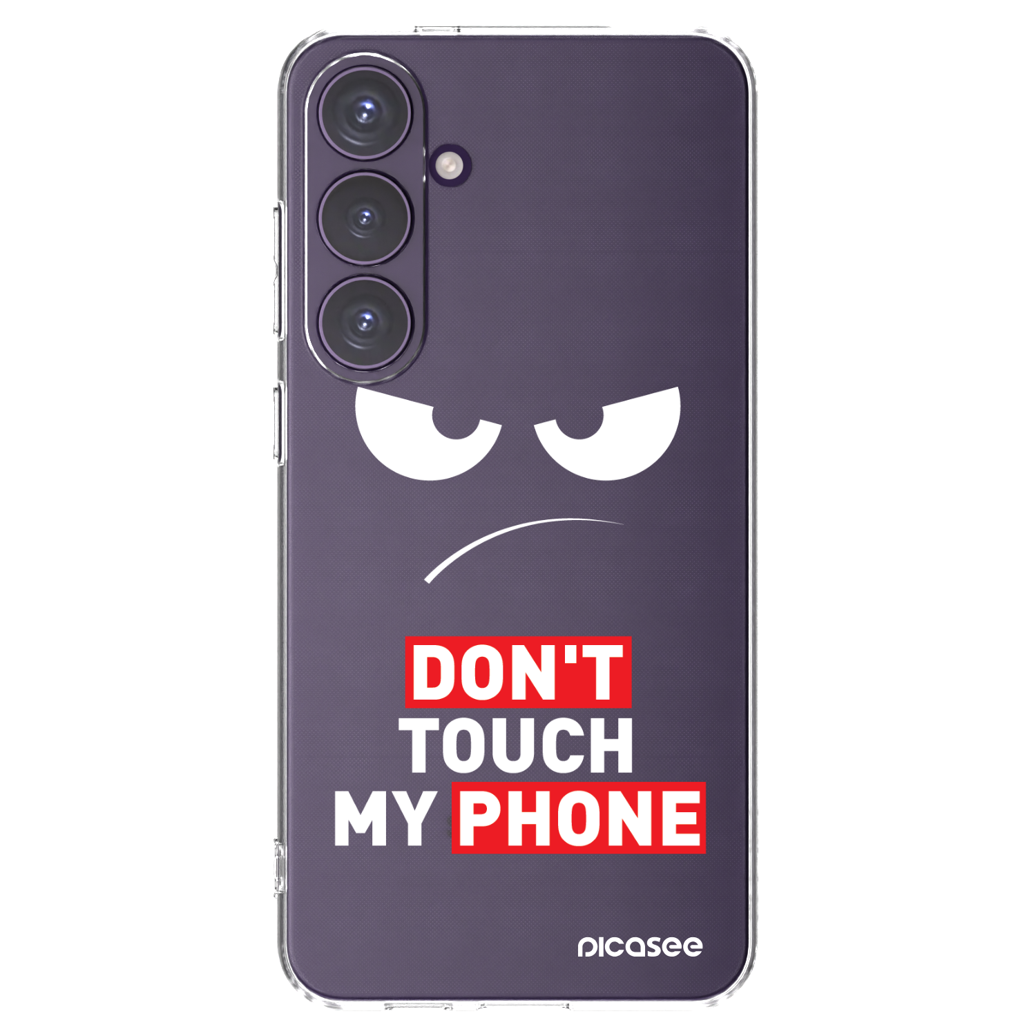 Picasee silikonski prozorni ovitek za Samsung Galaxy S24+ S926B 5G - Angry Eyes - Transparent