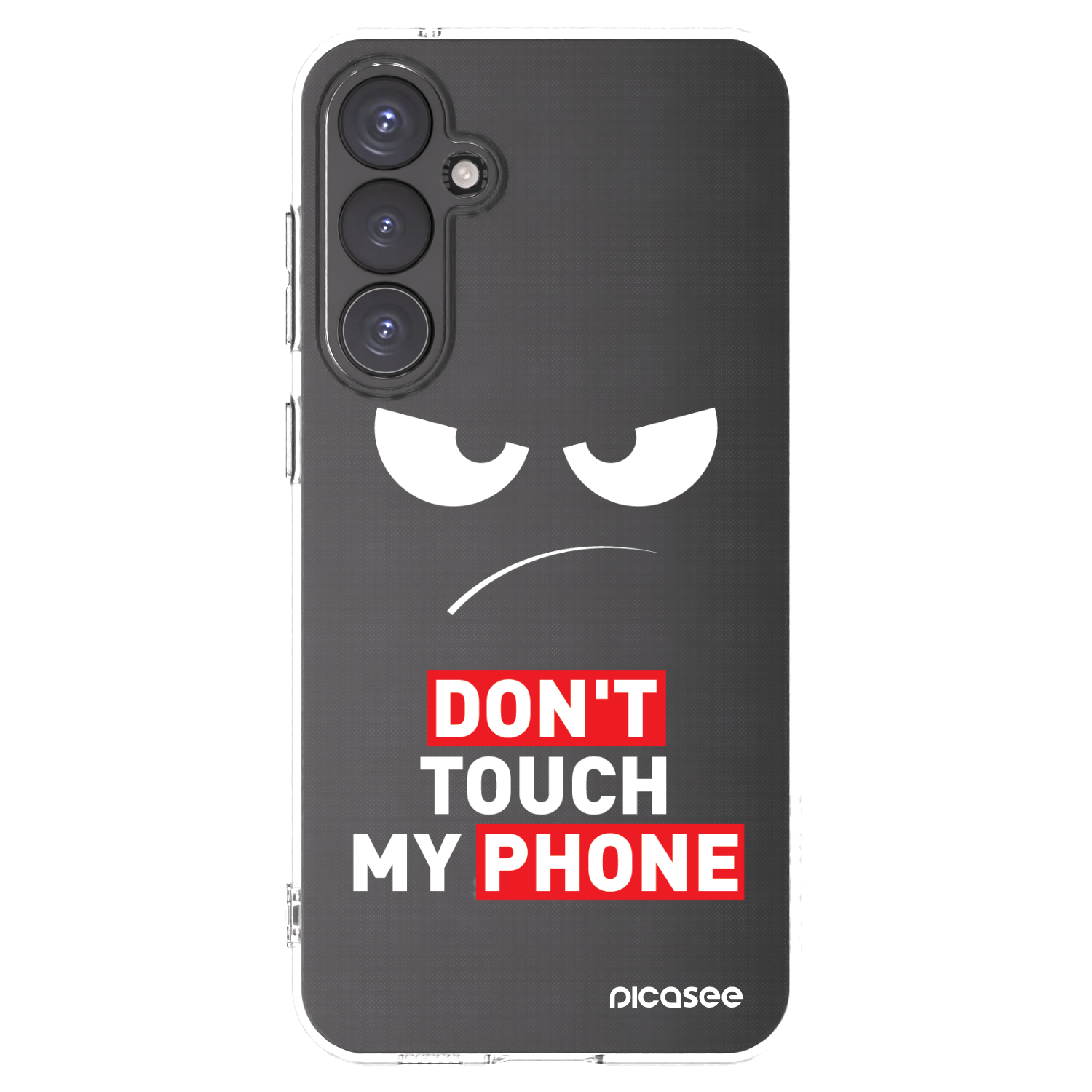 Picasee silikonski prozorni ovitek za Samsung Galaxy S23 FE S711B - Angry Eyes - Transparent