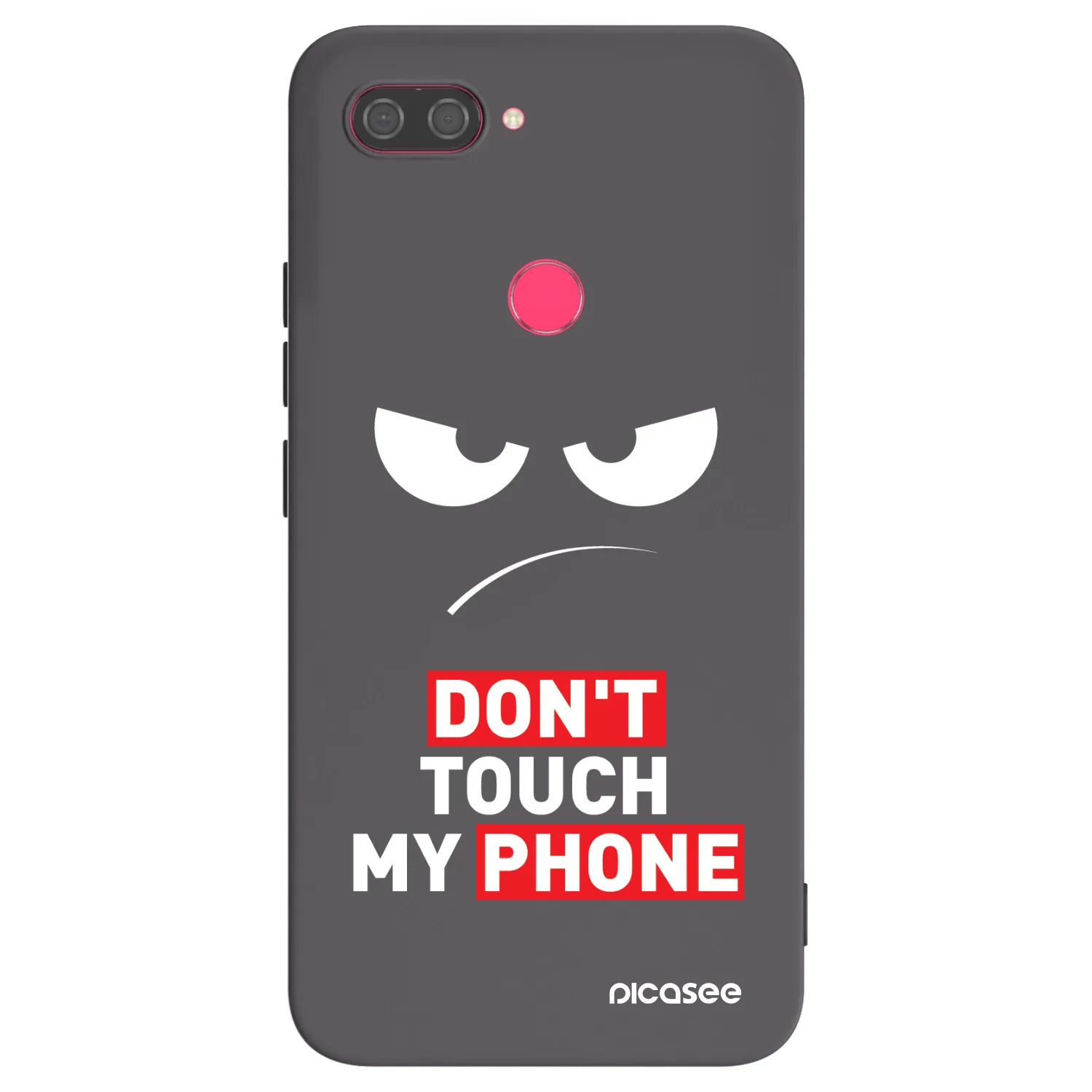 Picasee silikonski črni ovitek za Xiaomi Mi 8 Lite - Angry Eyes - Transparent