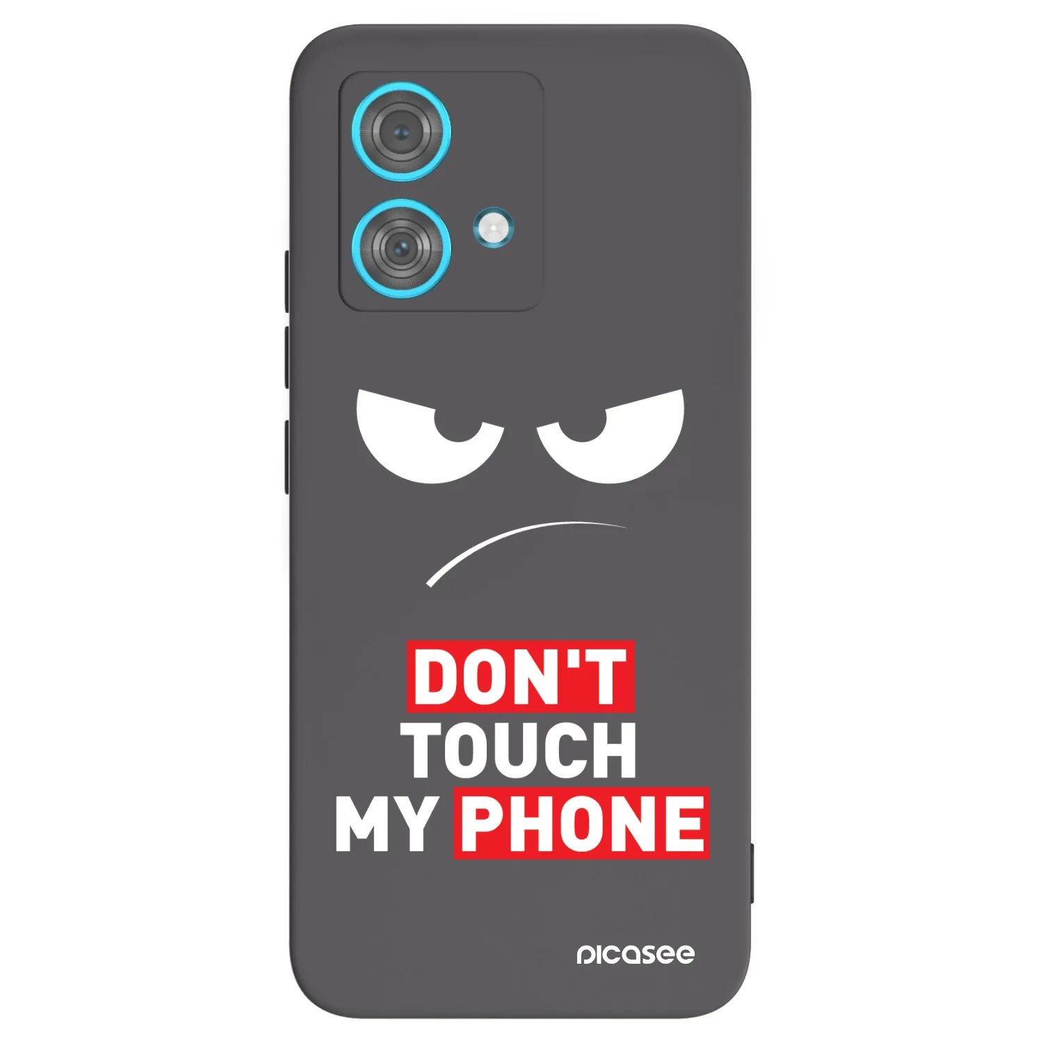 Picasee silikonski črni ovitek za Motorola Edge 40 Neo - Angry Eyes - Transparent