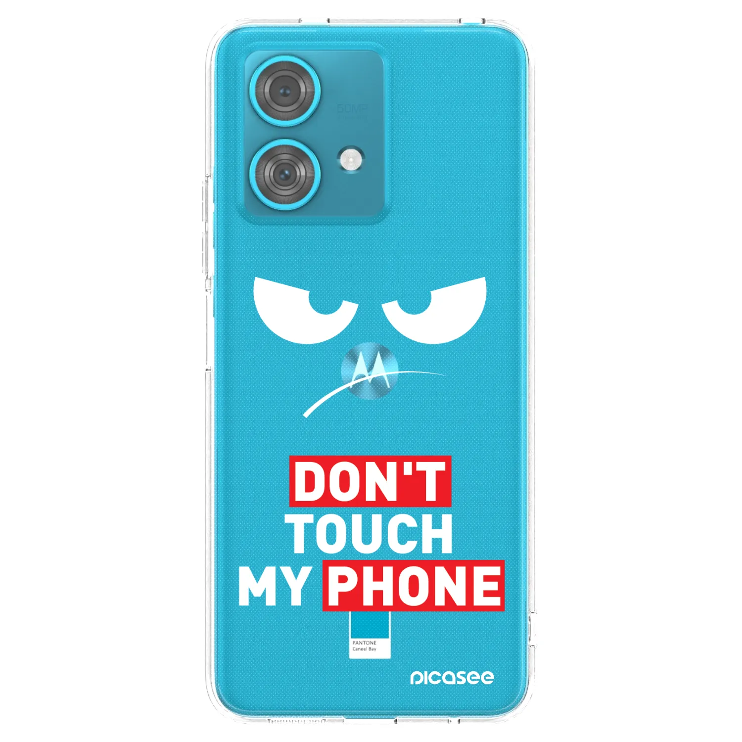 Picasee silikonski prozorni ovitek za Motorola Edge 40 Neo - Angry Eyes - Transparent