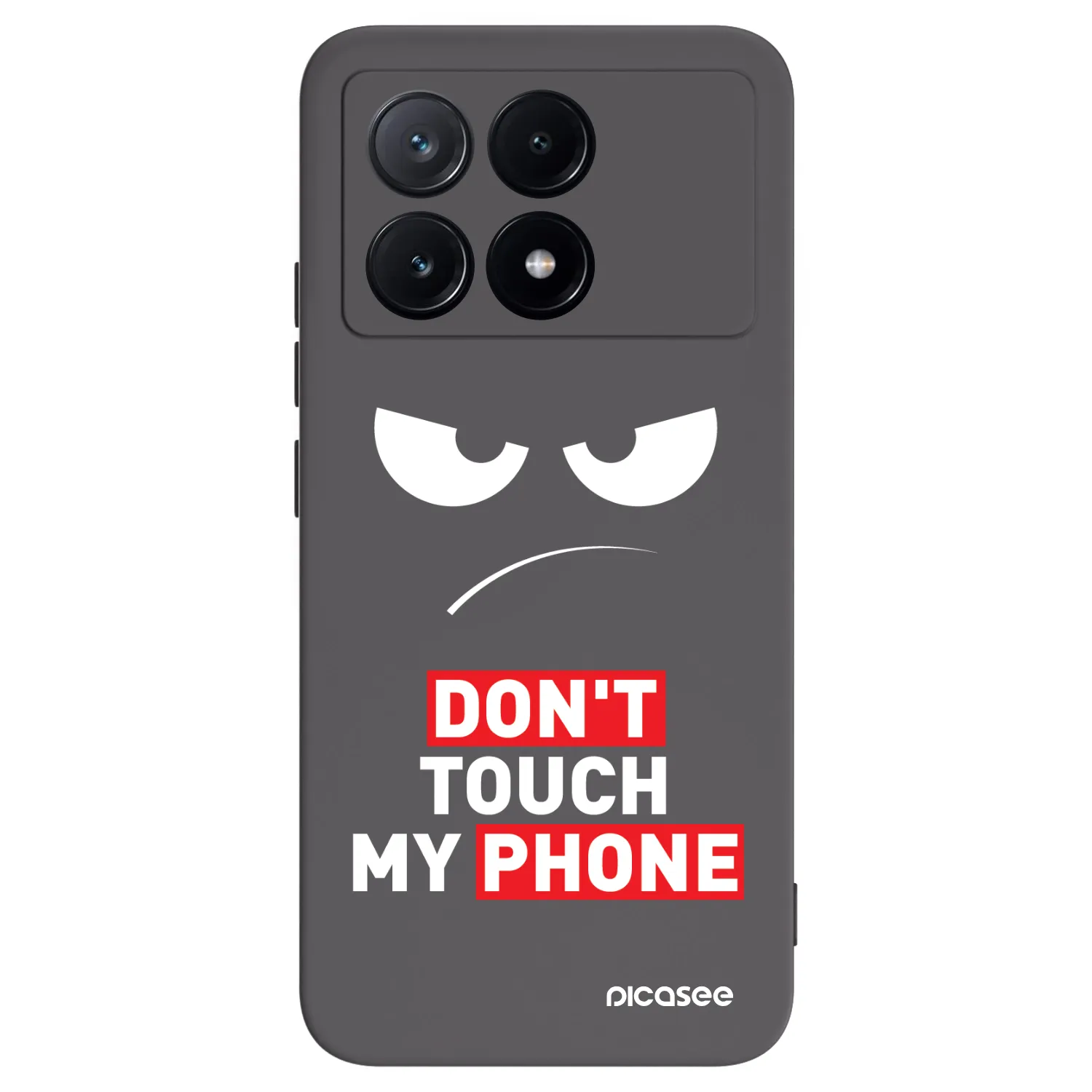 Picasee silikonski črni ovitek za Xiaomi Poco X6 Pro - Angry Eyes - Transparent