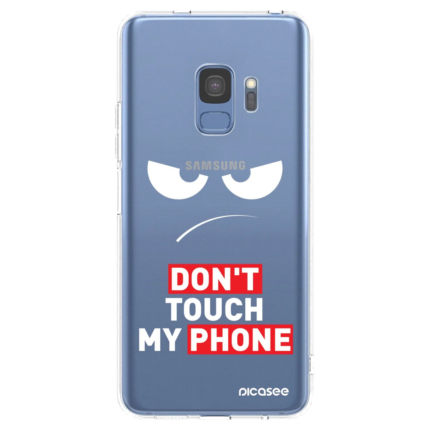 Picasee silikonski prozorni ovitek za Samsung Galaxy S9 G960F - Angry Eyes - Transparent