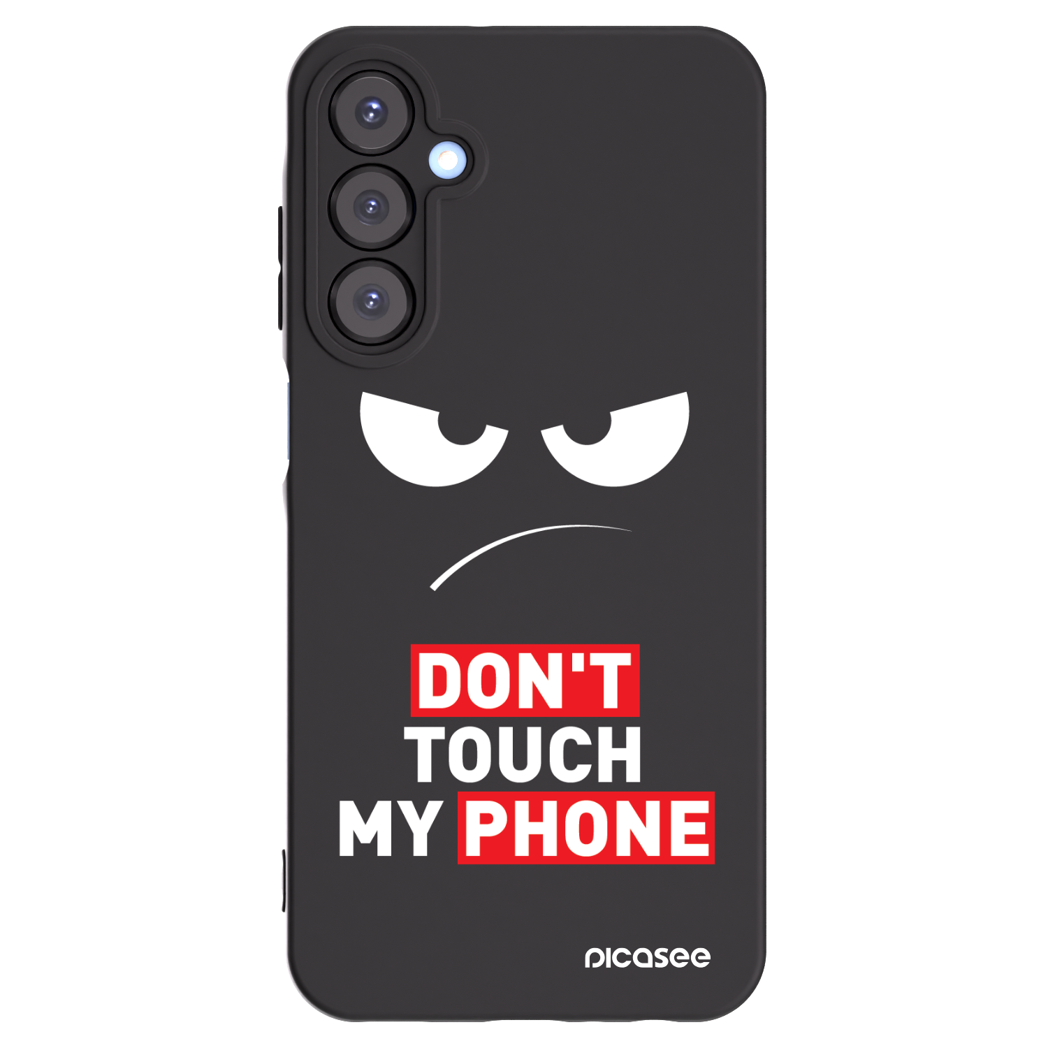 Picasee silikonski črni ovitek za Samsung Galaxy A25 A256B 5G - Angry Eyes - Transparent