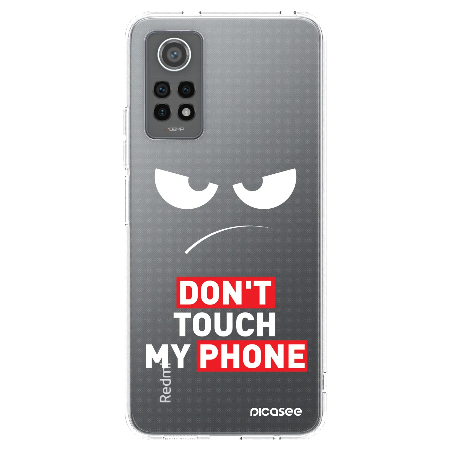 Picasee silikonski prozorni ovitek za Xiaomi Redmi Note 12 Pro 4G - Angry Eyes - Transparent