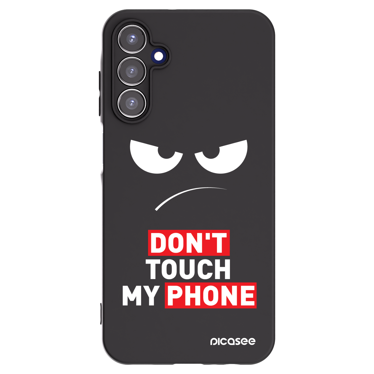 Picasee silikonski črni ovitek za Samsung Galaxy A15 A156B 5G - Angry Eyes - Transparent
