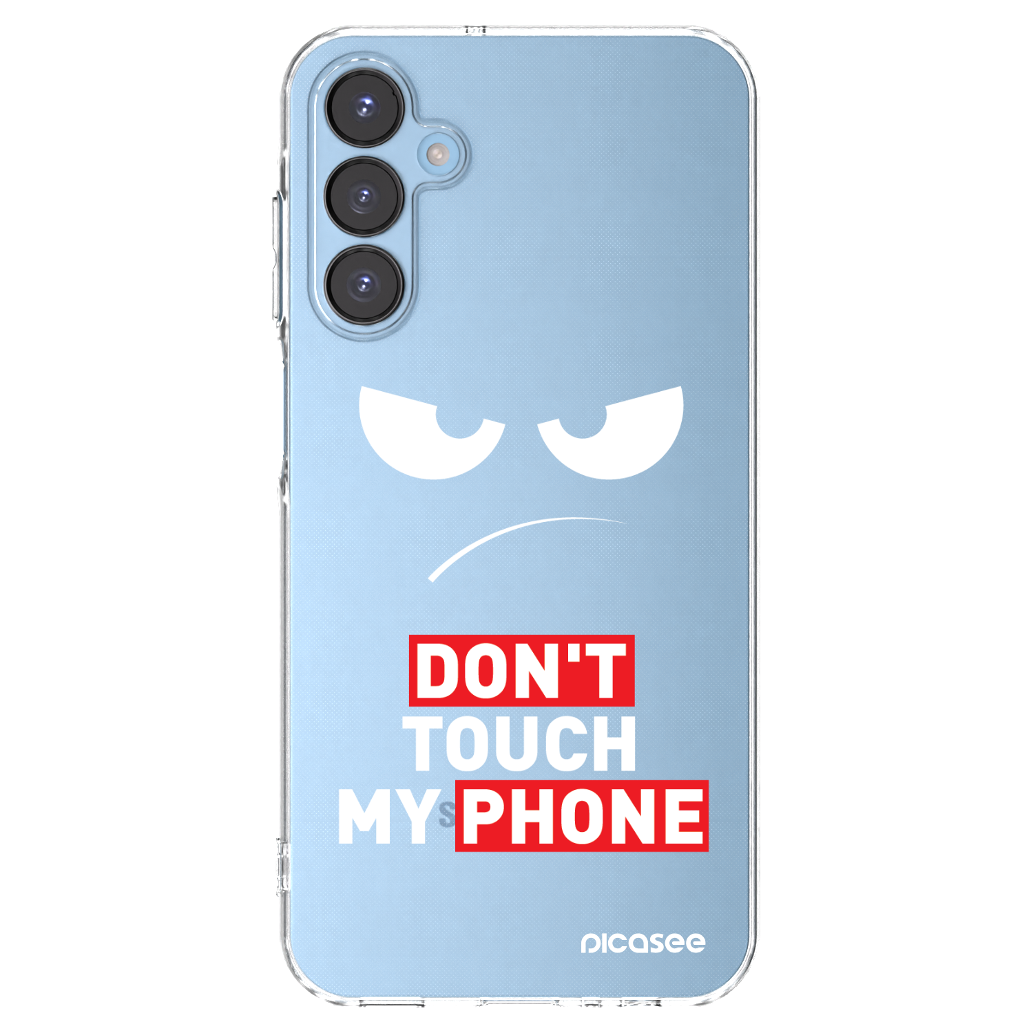 Picasee silikonski prozorni ovitek za Samsung Galaxy A15 A156B 5G - Angry Eyes - Transparent