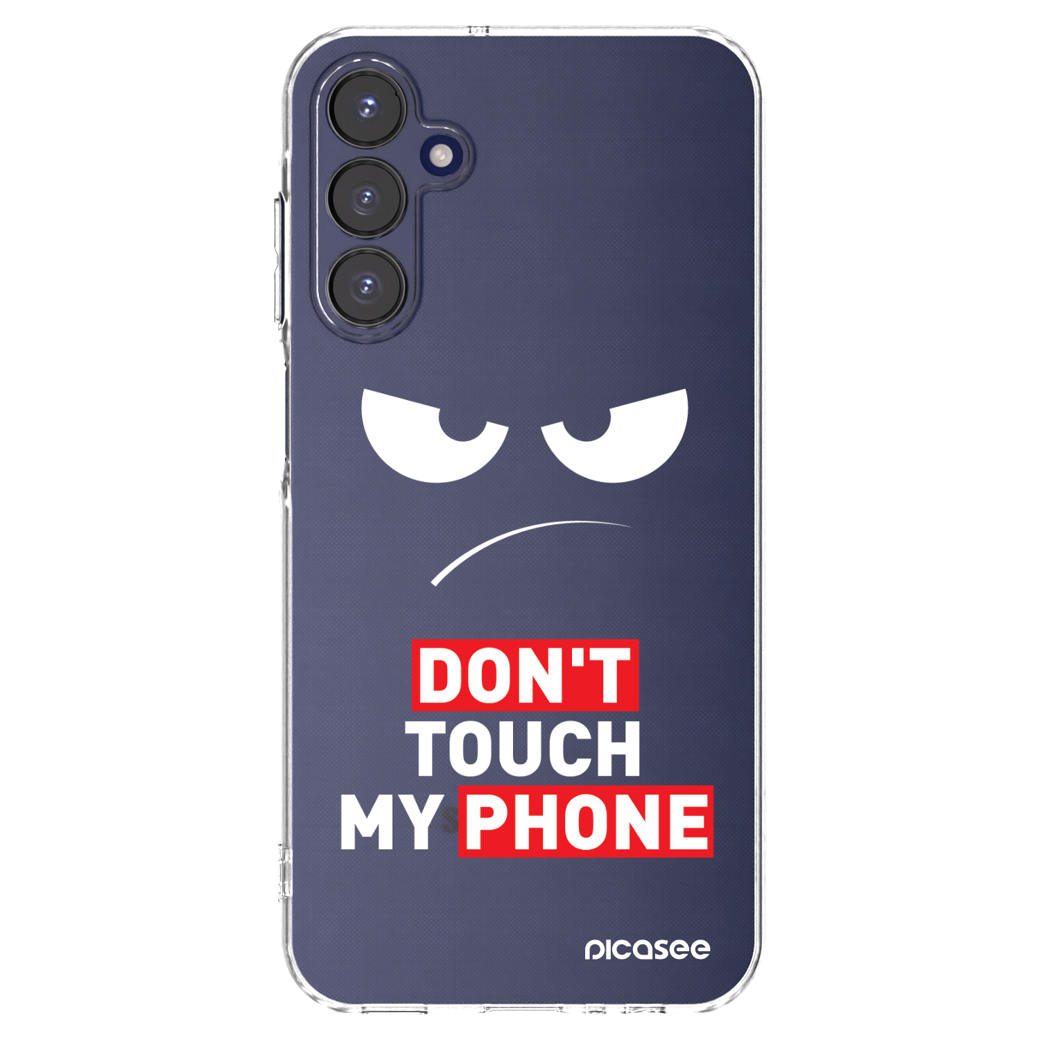 Picasee silikonski prozorni ovitek za Samsung Galaxy A15 A155F 4G - Angry Eyes - Transparent