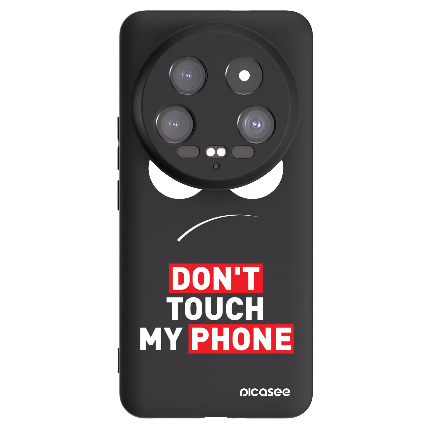 Picasee silikonski črni ovitek za Xiaomi 14 Ultra - Angry Eyes - Transparent