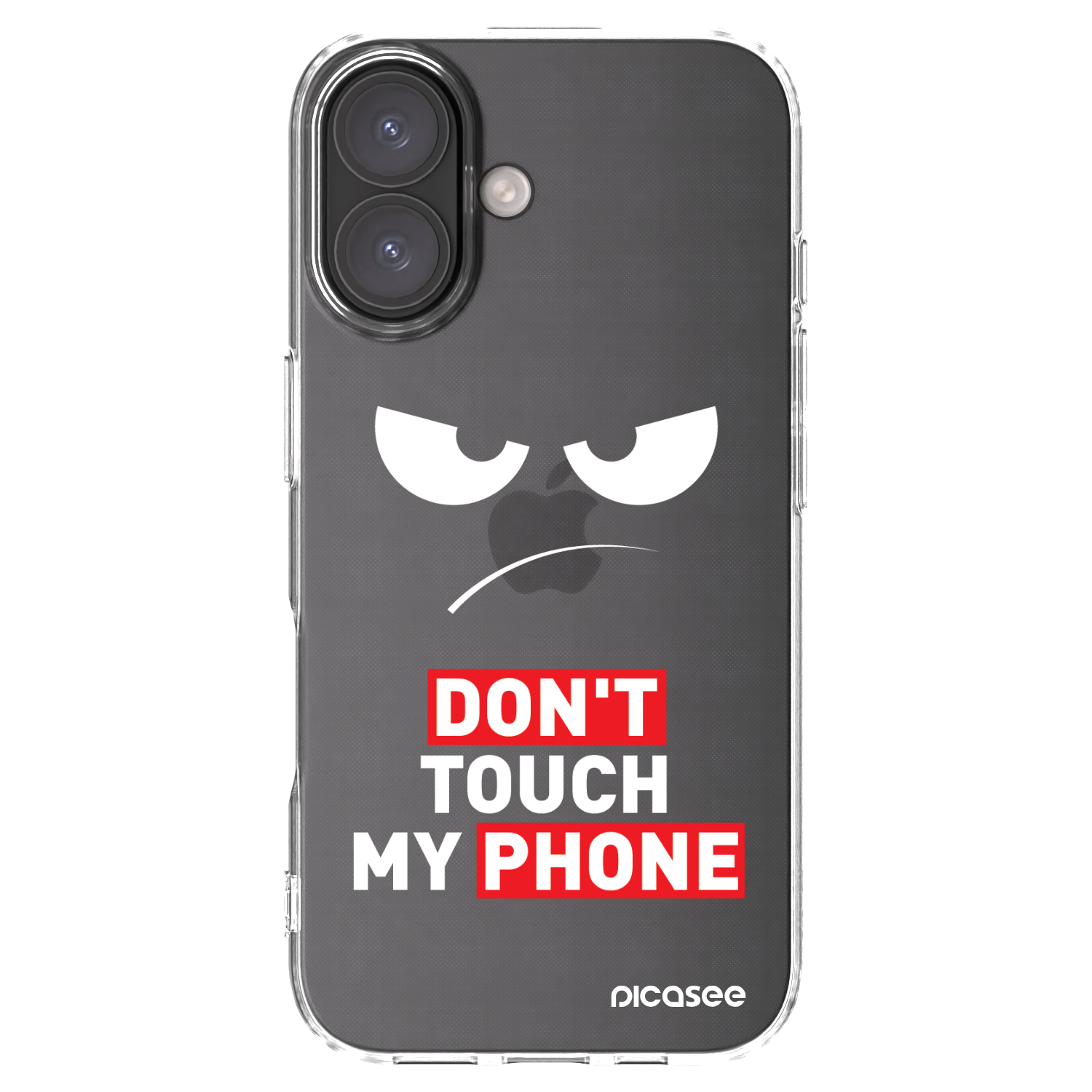Picasee silikonski prozorni ovitek za Apple iPhone 16 - Angry Eyes - Transparent