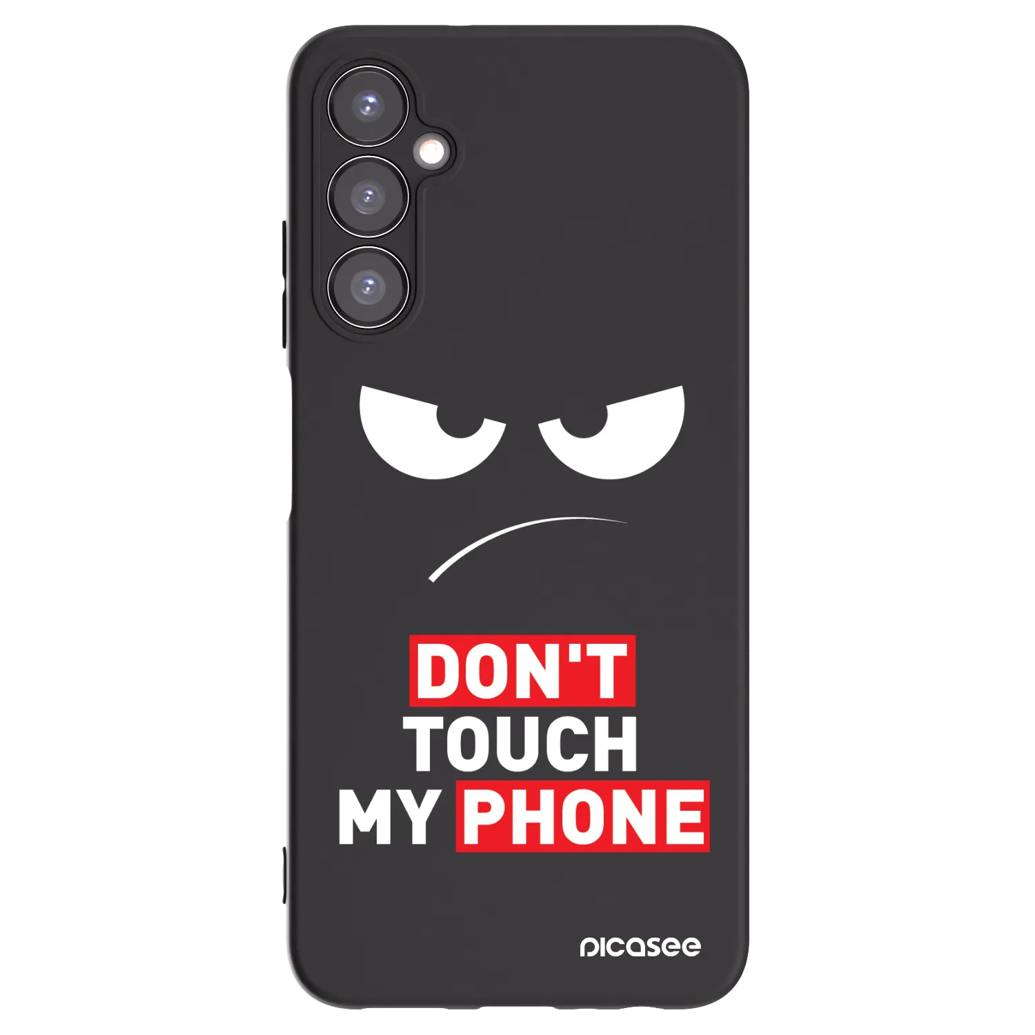 Picasee silikonski črni ovitek za Samsung Galaxy A05s A057G - Angry Eyes - Transparent