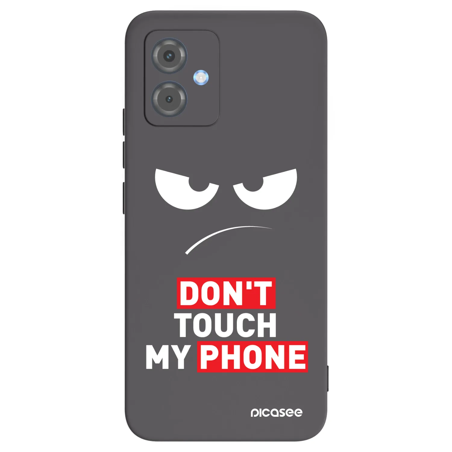 Picasee silikonski črni ovitek za Motorola Moto G14 - Angry Eyes - Transparent