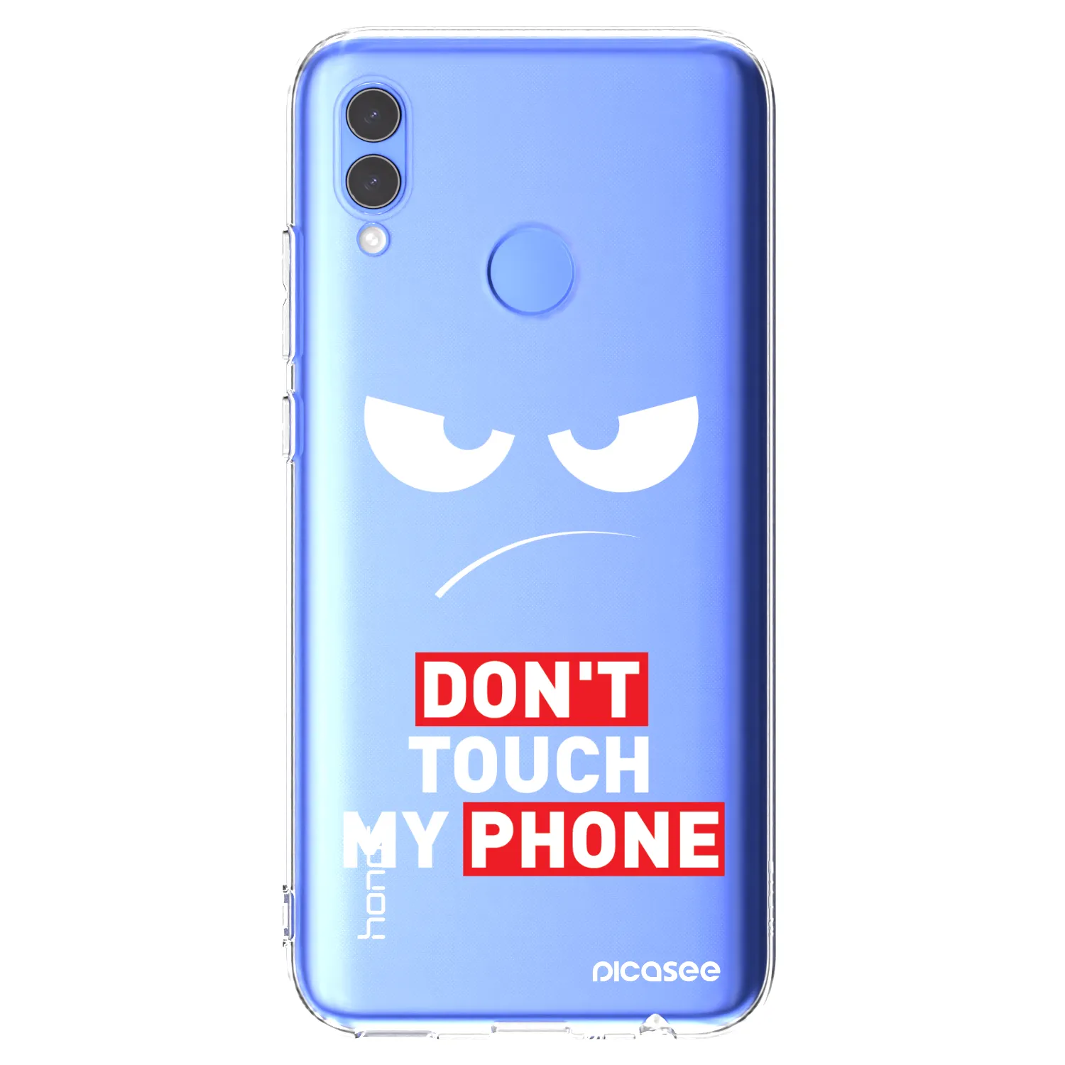 Picasee silikonski prozorni ovitek za Huawei P Smart 2019 - Angry Eyes - Transparent