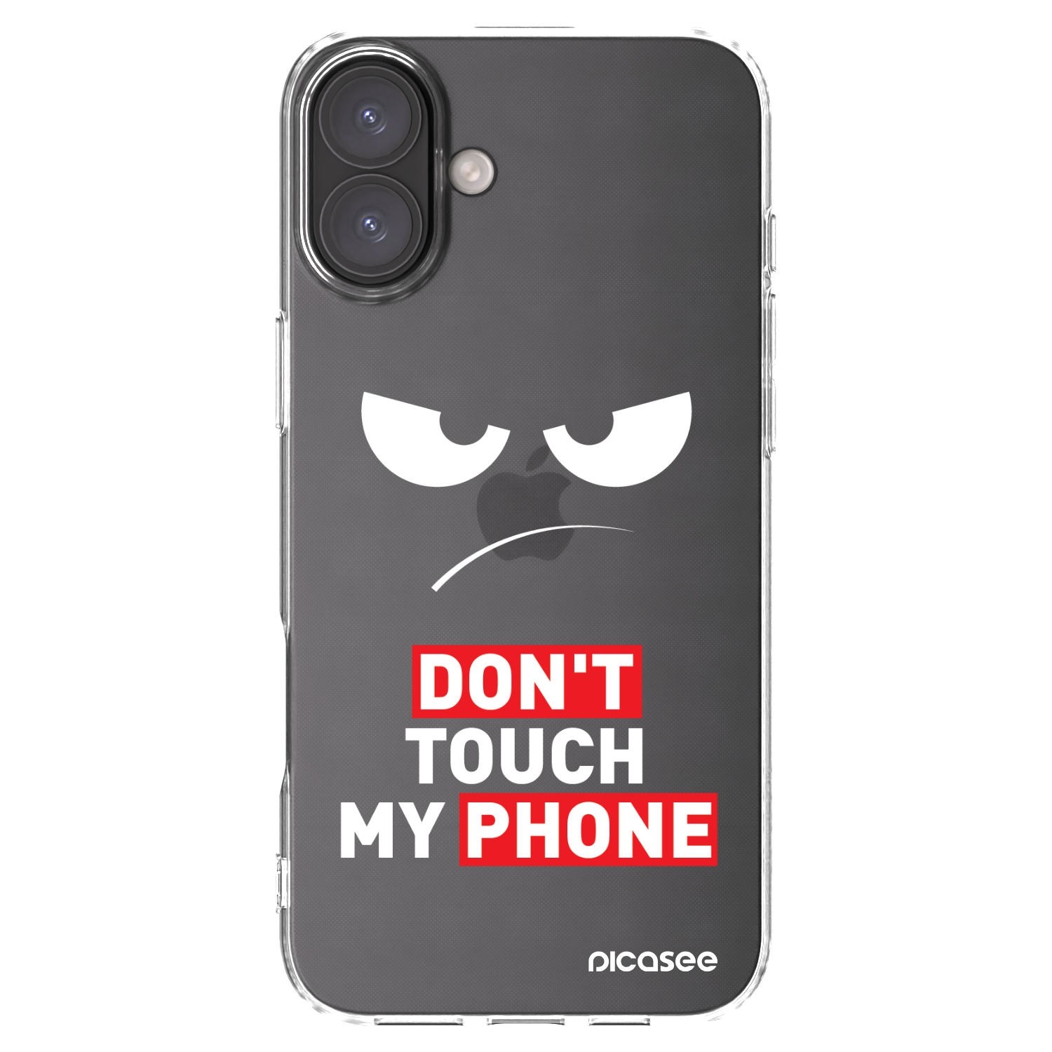 Picasee silikonski prozorni ovitek za Apple iPhone 16 Plus - Angry Eyes - Transparent