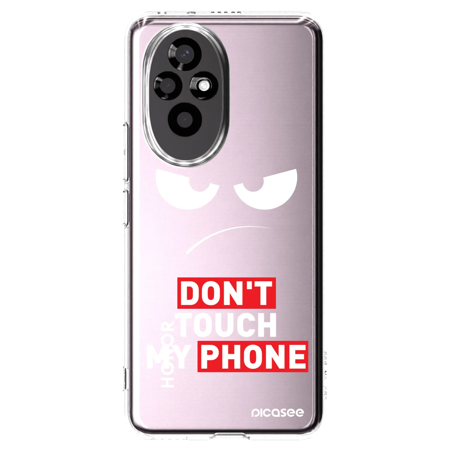 Picasee silikonski prozorni ovitek za Honor 200 Pro 5G - Angry Eyes - Transparent