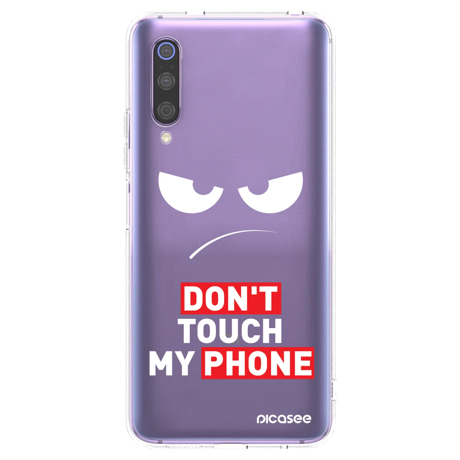 Picasee silikonski prozorni ovitek za Xiaomi Mi 9 - Angry Eyes - Transparent