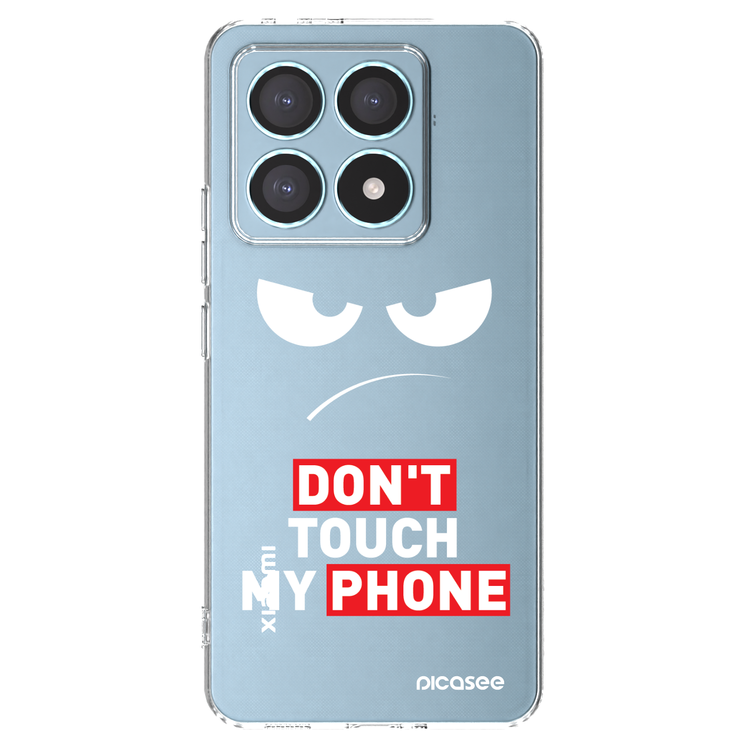 Picasee silikonski prozorni ovitek za Xiaomi 14T Pro - Angry Eyes - Transparent