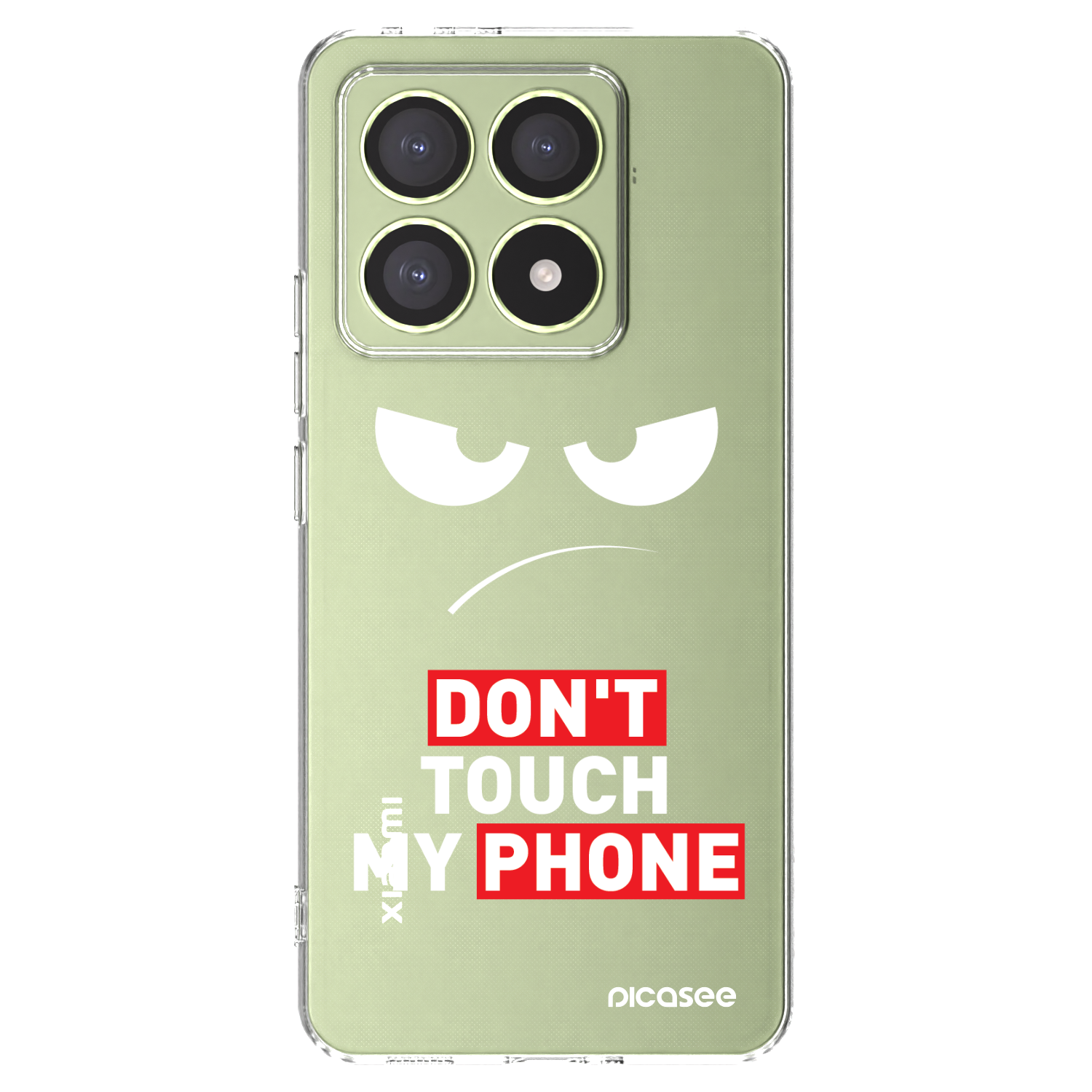 Picasee silikonski prozorni ovitek za Xiaomi 14T - Angry Eyes - Transparent