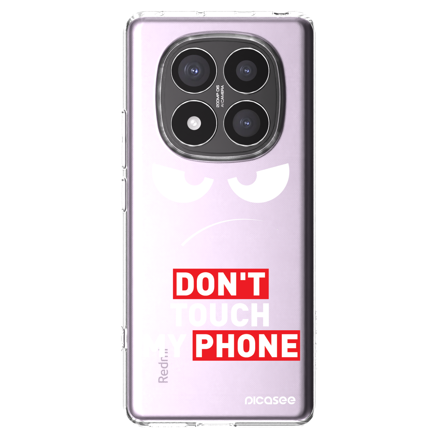 Picasee silikonski prozorni ovitek za Xiaomi Redmi Note 14 Pro+ 5G - Angry Eyes - Transparent