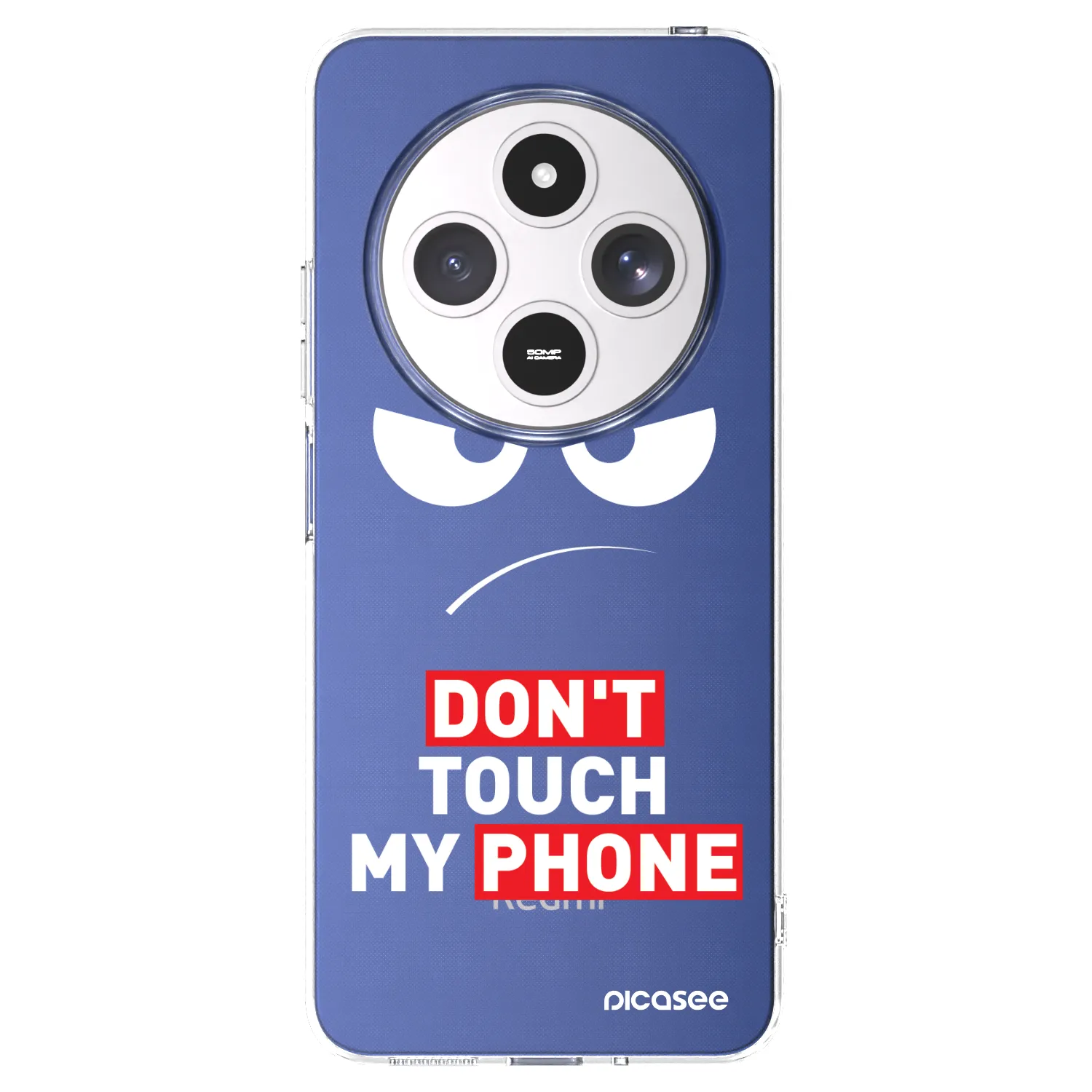 Picasee silikonski prozorni ovitek za Xiaomi Redmi 14C - Angry Eyes - Transparent
