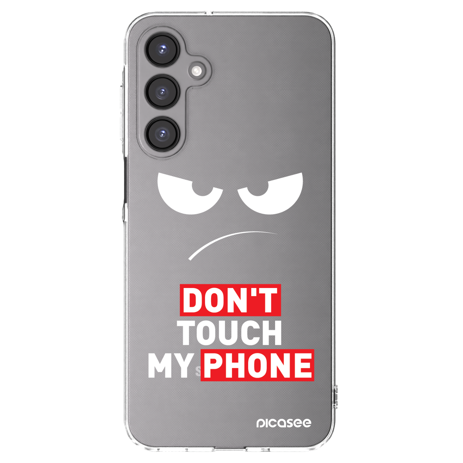 Picasee silikonski prozorni ovitek za Samsung Galaxy A16 5G - Angry Eyes - Transparent