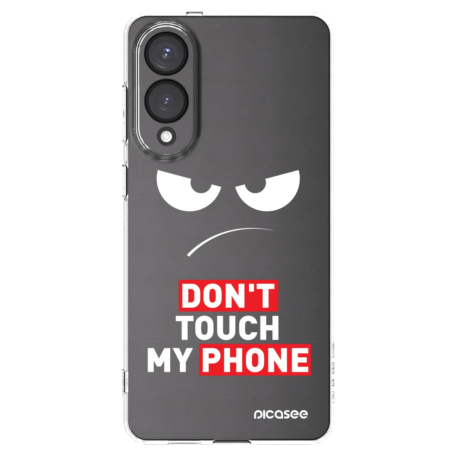 Picasee silikonski prozorni ovitek za Samsung Galaxy S25 Edge 5G - Angry Eyes - Transparent