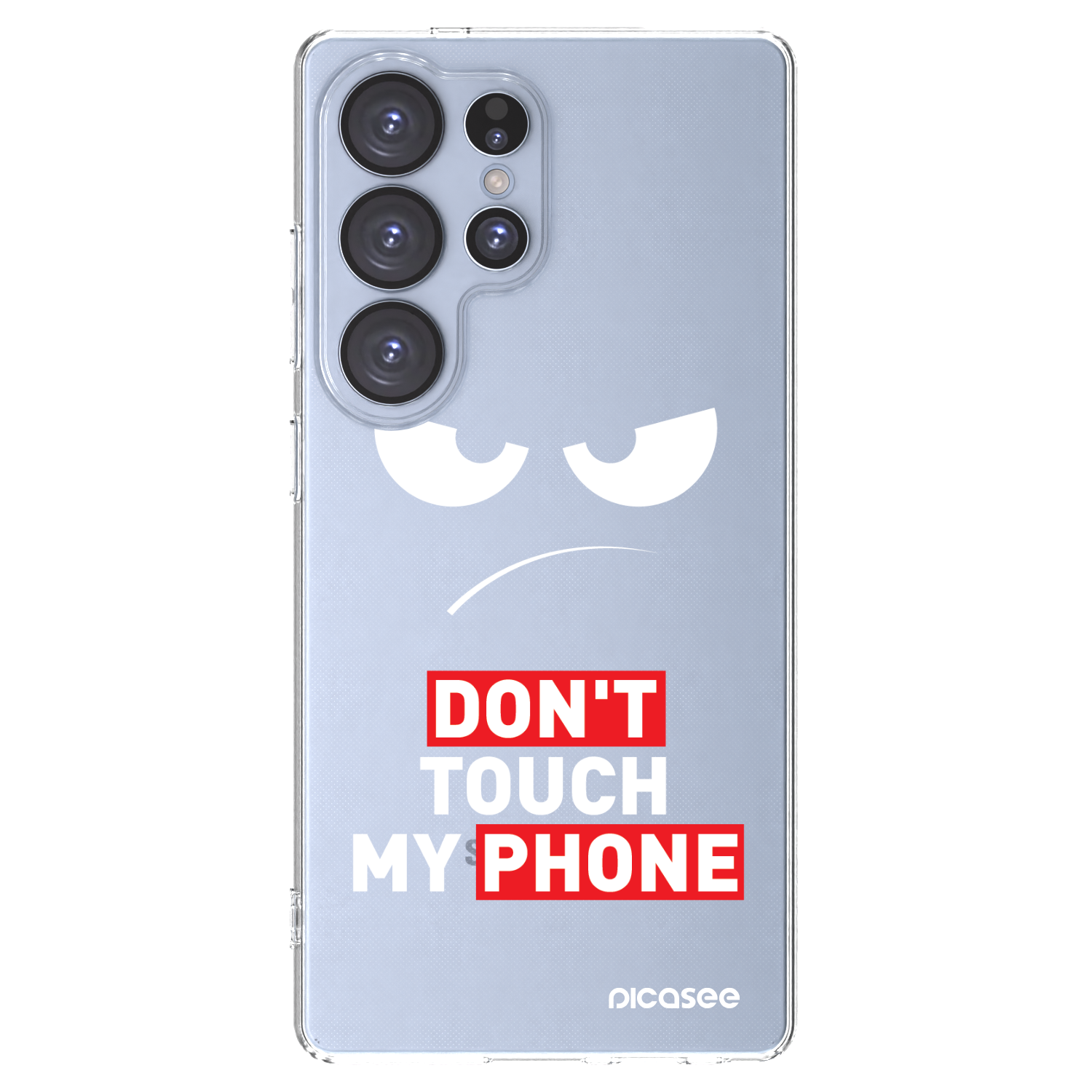 Picasee silikonski prozorni ovitek za Samsung Galaxy S25 Ultra 5G - Angry Eyes - Transparent