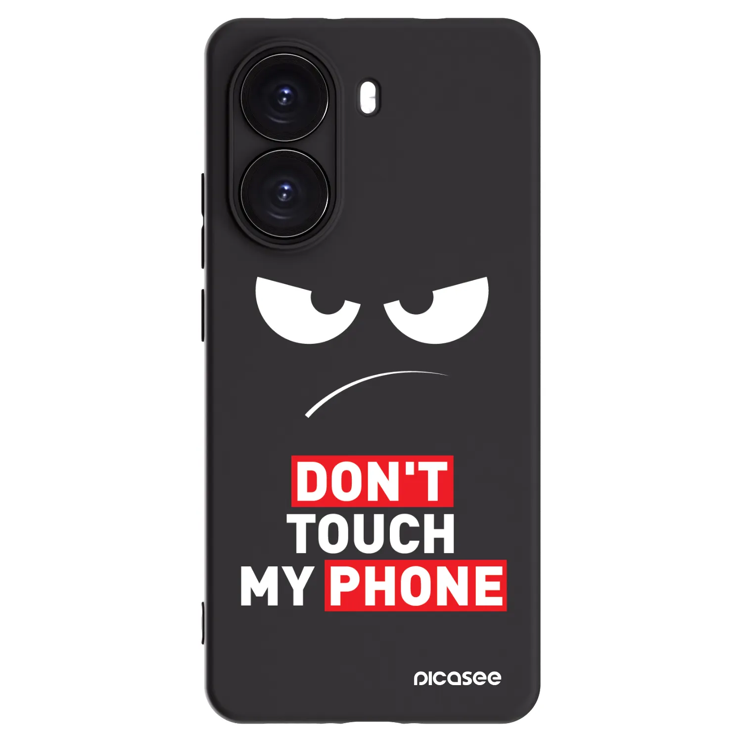 Picasee silikonski črni ovitek za Xiaomi Poco X7 Pro 5G - Angry Eyes - Transparent