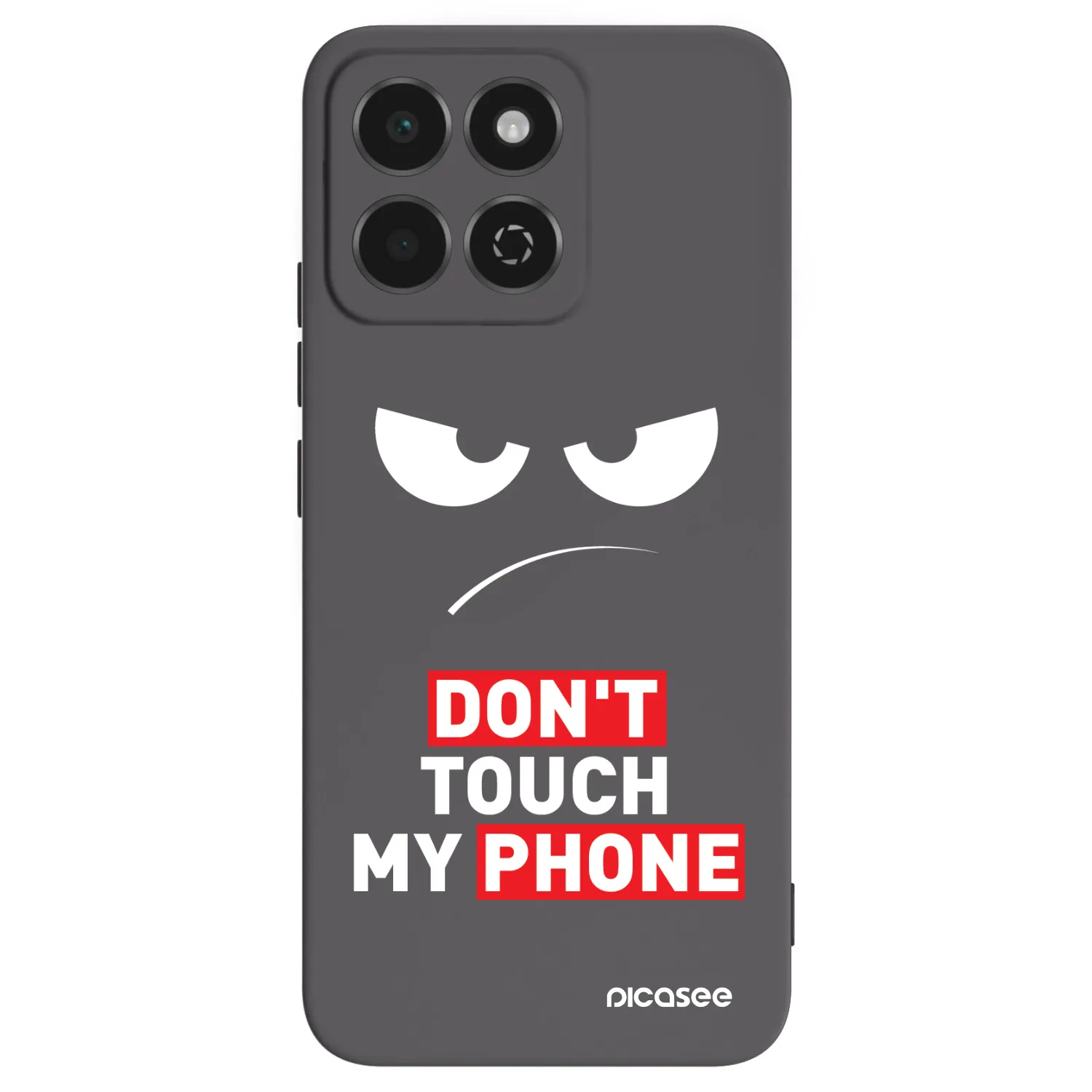 Picasee silikonski črni ovitek za Honor 200 Smart 5G - Angry Eyes - Transparent
