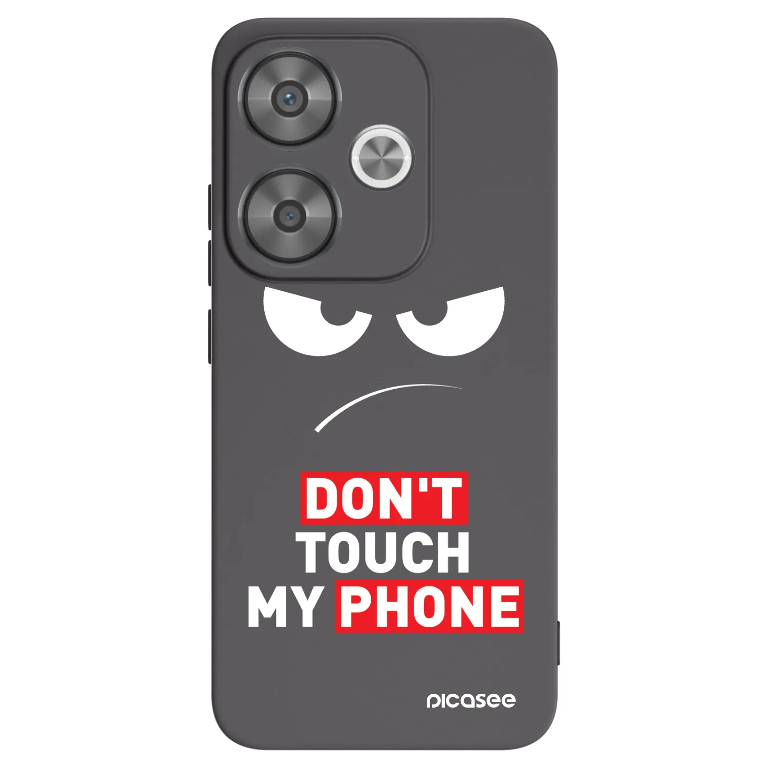 Picasee silikonski črni ovitek za Xiaomi Poco F6 - Angry Eyes - Transparent