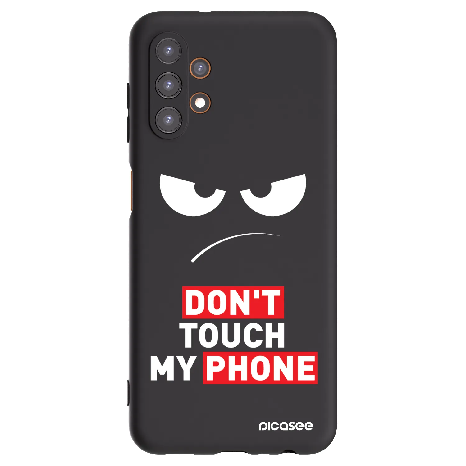 Picasee silikonski črni ovitek za Samsung Galaxy A13 5G - Angry Eyes - Transparent