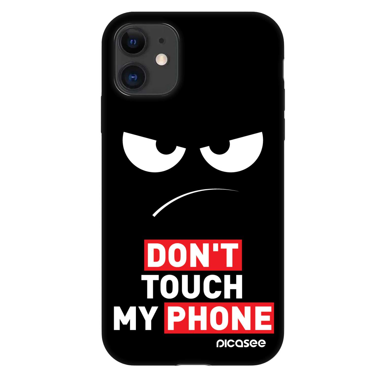 Picasee Fashion Case za Apple iPhone 11 - Angry Eyes - Transparent