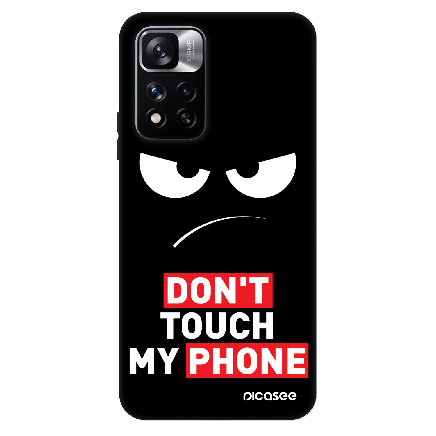 Picasee Fashion Case za Xiaomi Redmi Note 11 Pro - Angry Eyes - Transparent