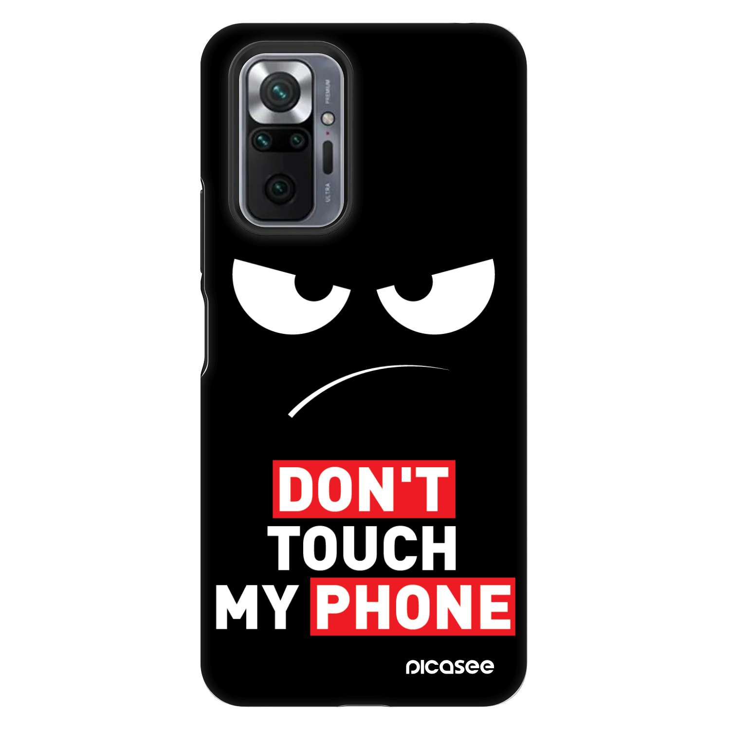 Picasee Fashion Case za Xiaomi Redmi Note 10 Pro - Angry Eyes - Transparent