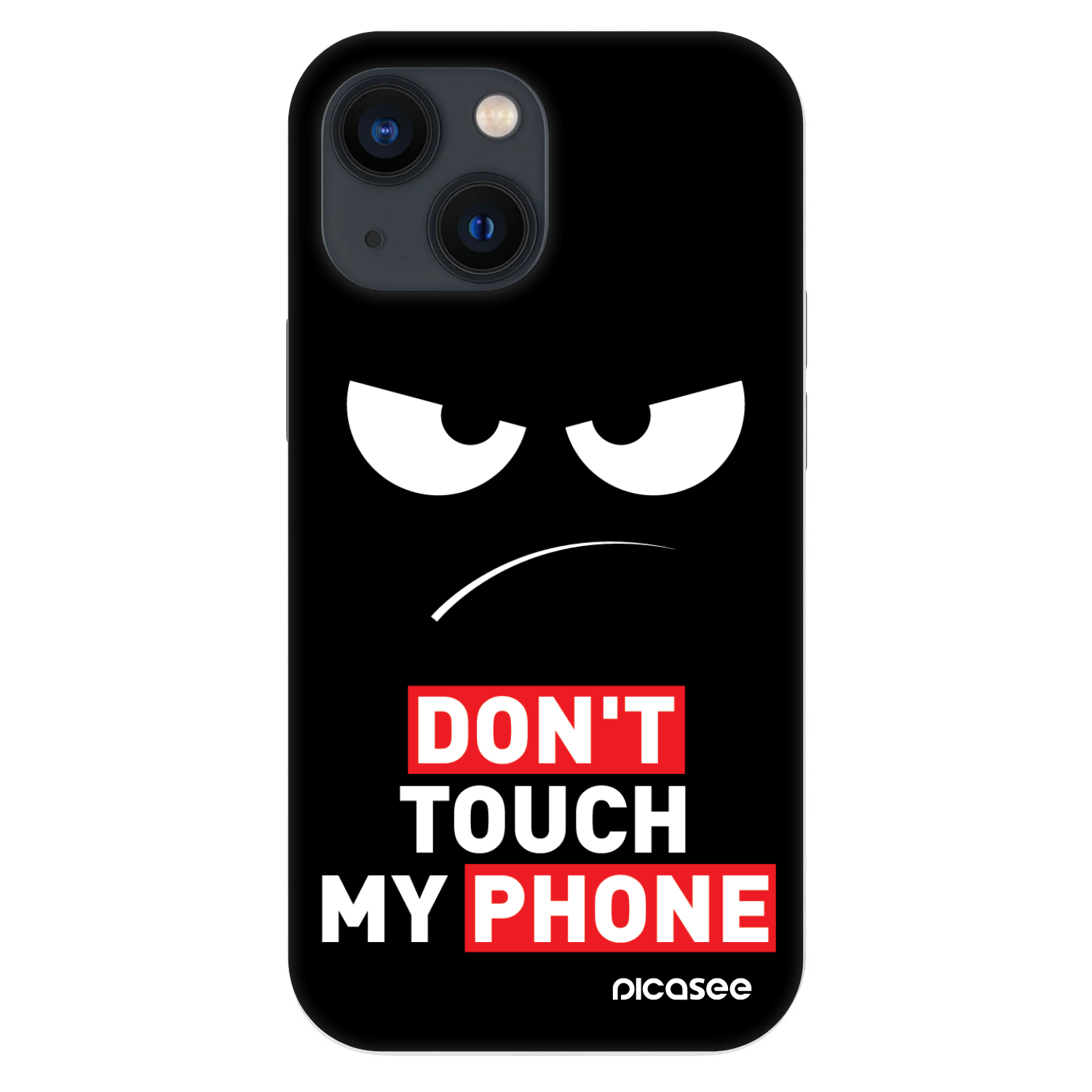 Picasee Fashion Case za Apple iPhone 13 mini - Angry Eyes - Transparent