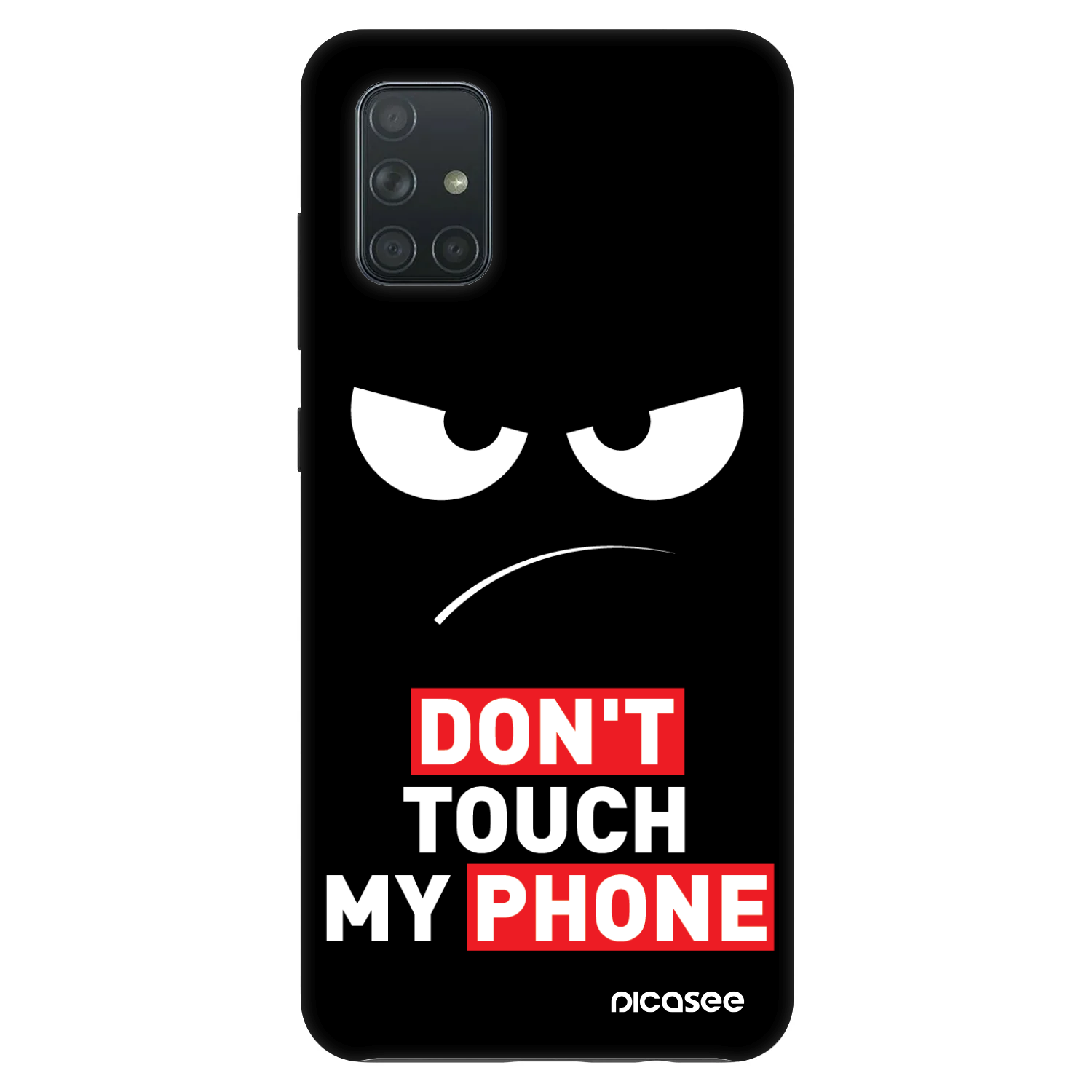 Picasee Fashion Case za Samsung Galaxy A71 A715F - Angry Eyes - Transparent