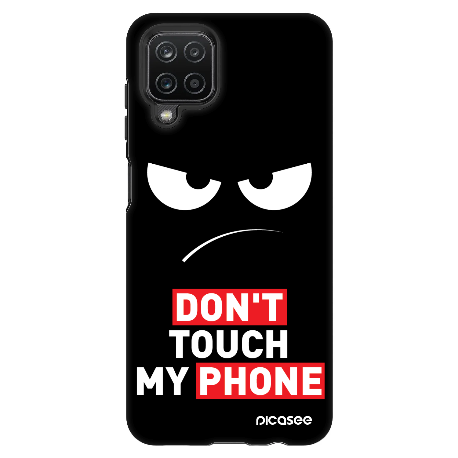Picasee Fashion Case za Samsung Galaxy A12 A125F - Angry Eyes - Transparent