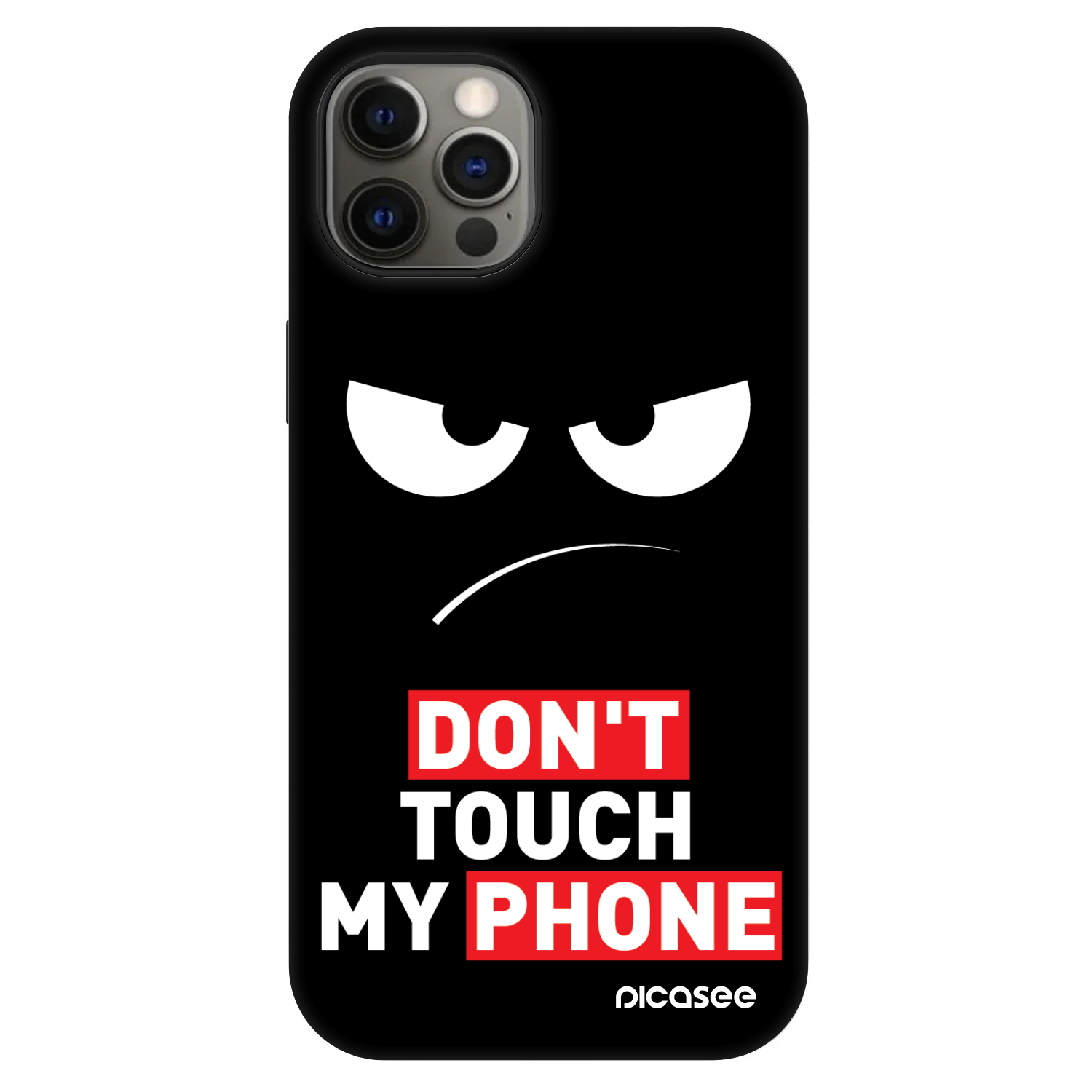 Picasee Fashion Case MagSafe za Apple iPhone 12 - Angry Eyes - Transparent