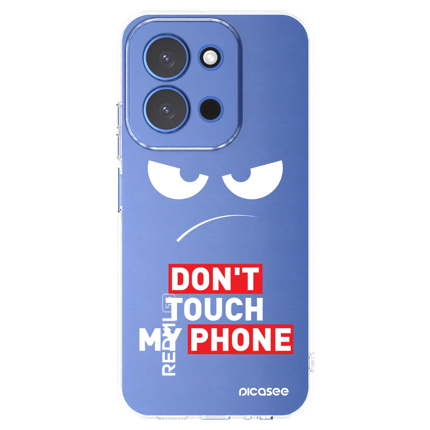 Picasee silikonski prozorni ovitek za Xiaomi Redmi 15C 4G - Angry Eyes - Transparent