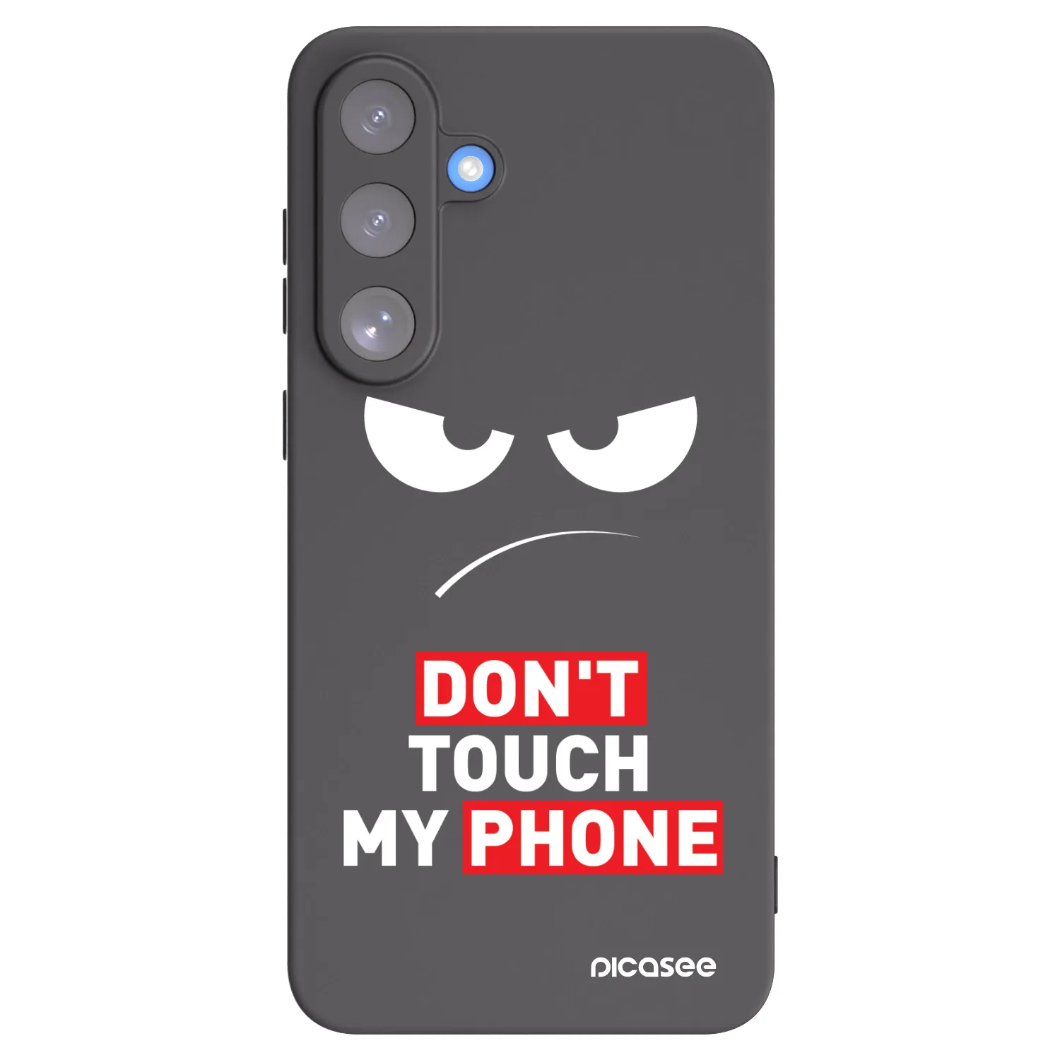 Picasee silikonski črni ovitek za Samsung Galaxy S25 FE 5G - Angry Eyes - Transparent