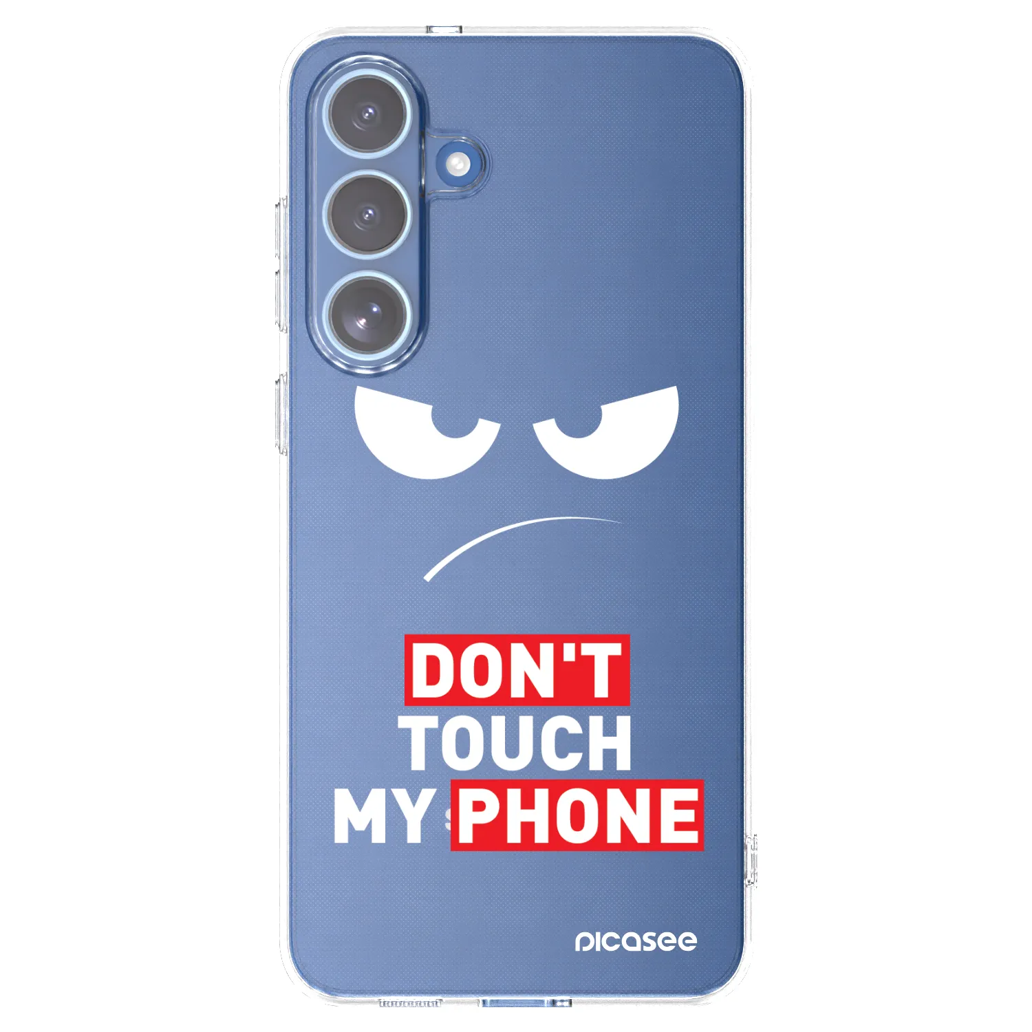 Picasee silikonski prozorni ovitek za Samsung Galaxy S25 FE 5G - Angry Eyes - Transparent