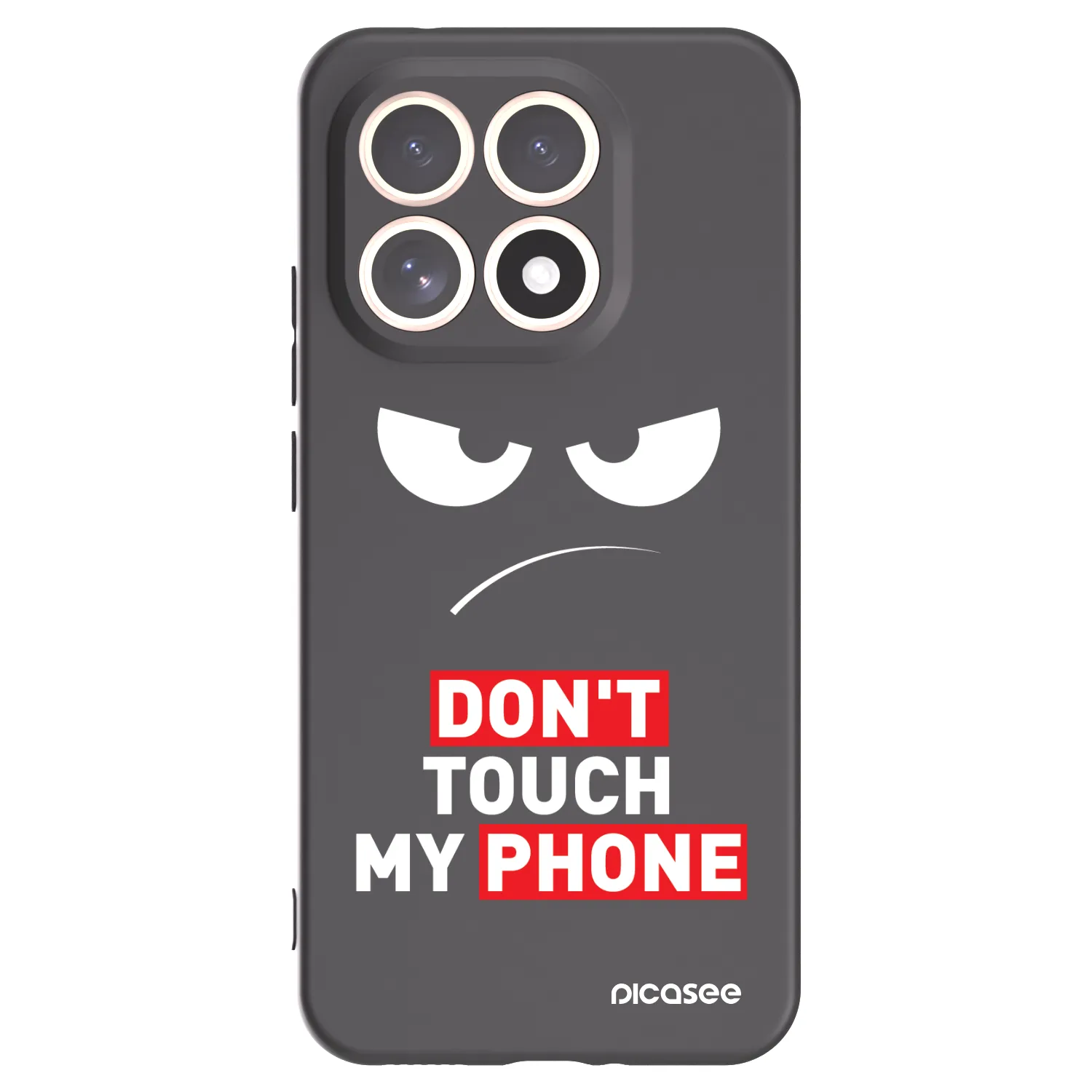 Picasee silikonski črni ovitek za Xiaomi 15T - Angry Eyes - Transparent