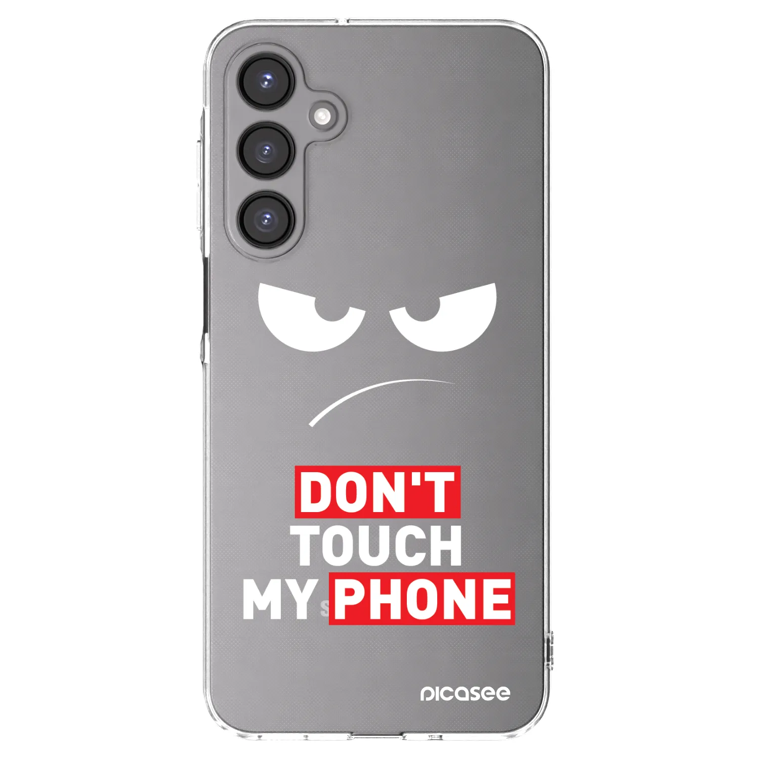 Picasee silikonski prozorni ovitek za Samsung Galaxy A16 4G - Angry Eyes - Transparent