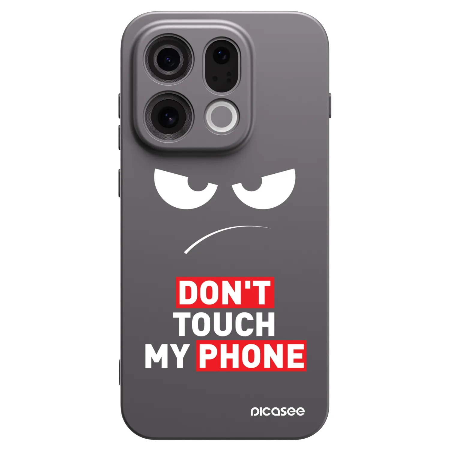 Picasee silikonski črni ovitek za OPPO Find X9 - Angry Eyes - Transparent