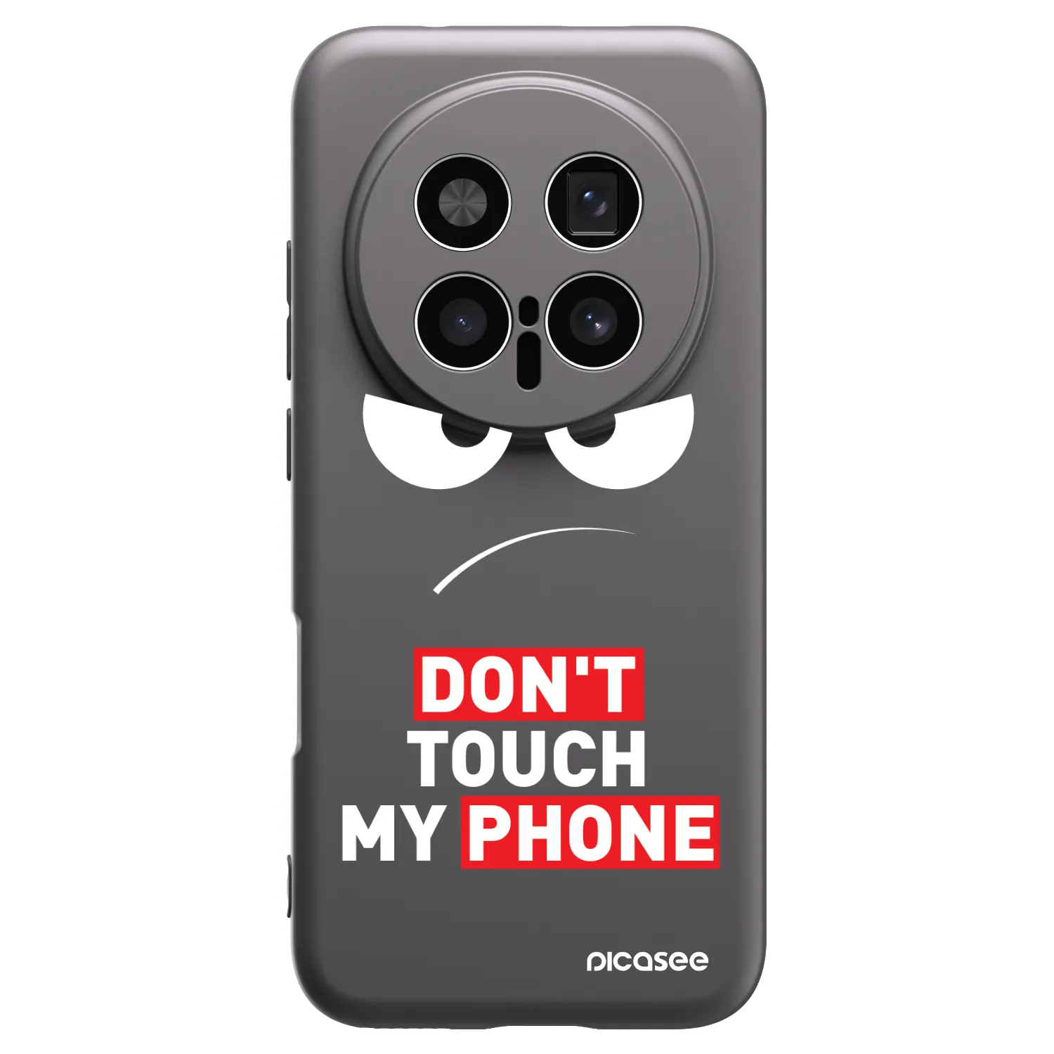 Picasee silikonski črni ovitek za Honor Magic8 Pro 5G - Angry Eyes - Transparent
