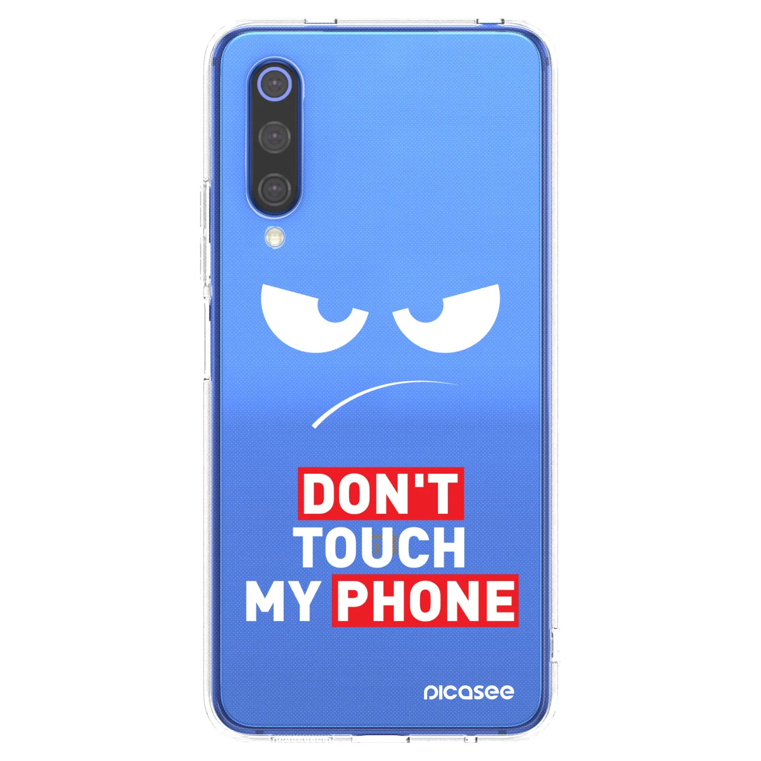 Picasee silikonski prozorni ovitek za Xiaomi Mi 9 SE - Angry Eyes - Transparent