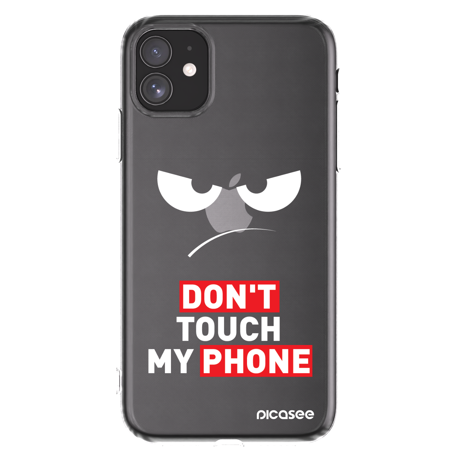 Picasee silikonski prozorni ovitek za Apple iPhone 11 - Angry Eyes - Transparent