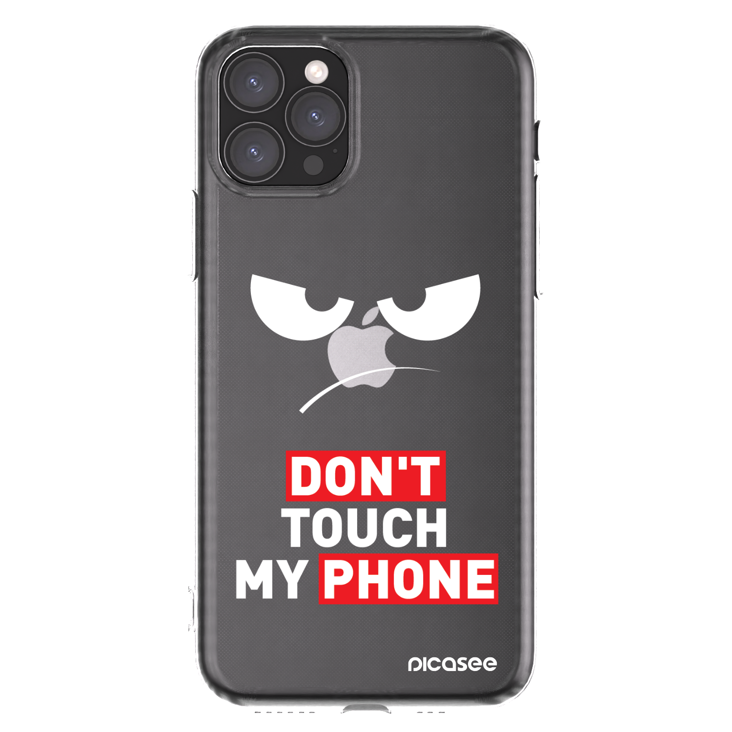 Picasee silikonski prozorni ovitek za Apple iPhone 11 Pro - Angry Eyes - Transparent